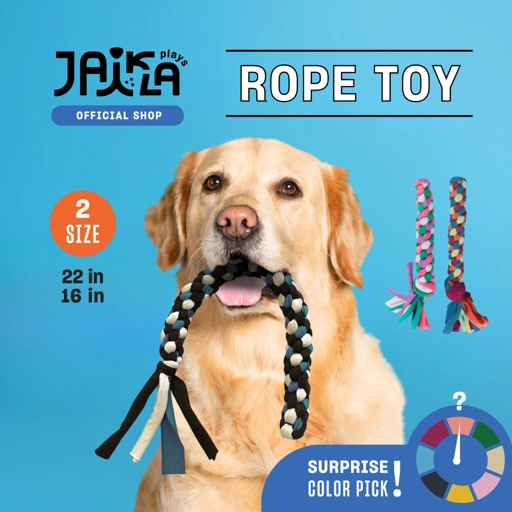 Image of JAIKLA Rope Dog Toy  เชือกถักของเล่นสุนัข แข็งแรง กัดมัน สนุกเพลิน