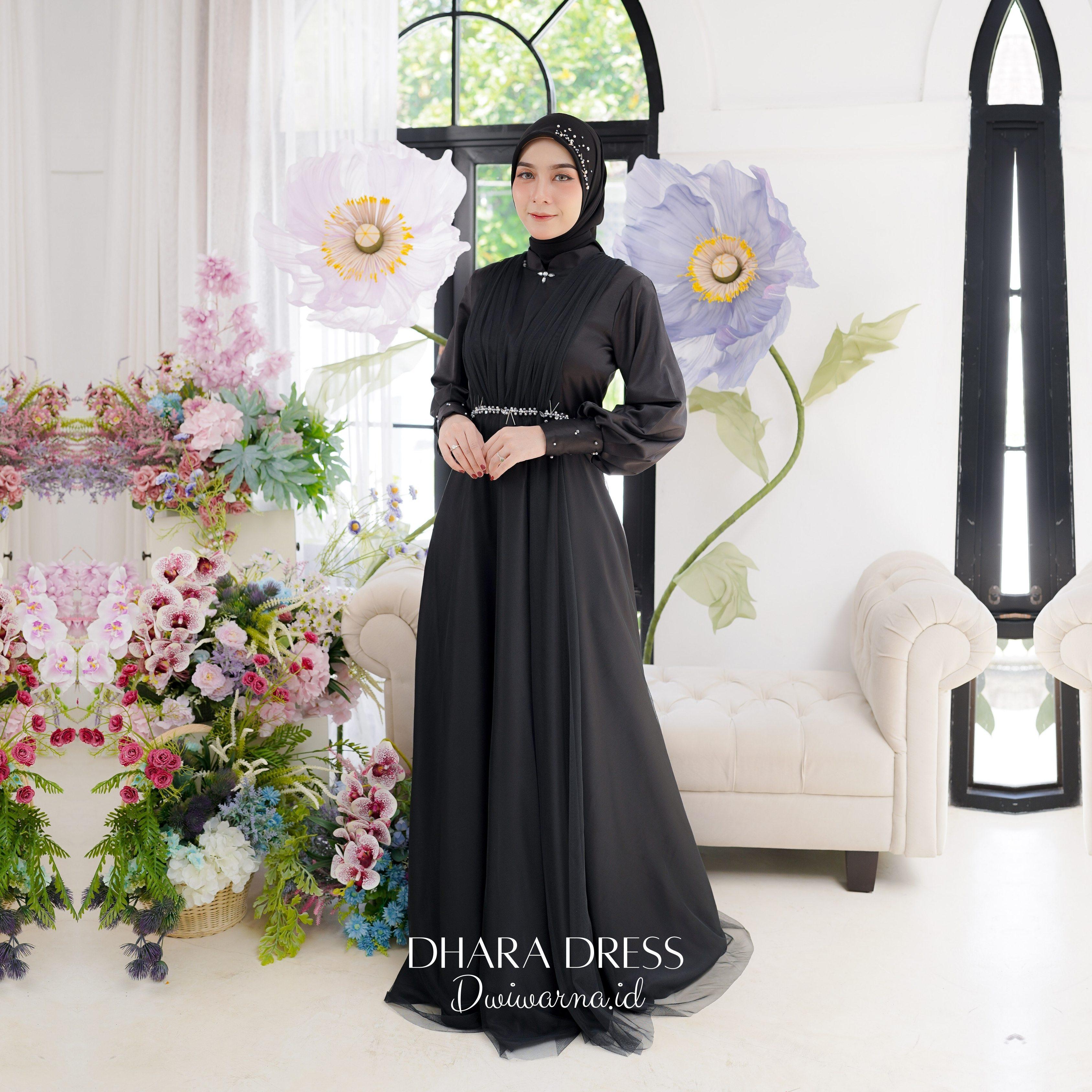 Dhara Dress Kondangan Tile Mutiara Super Simpel Ekonomis by Dwiwarna