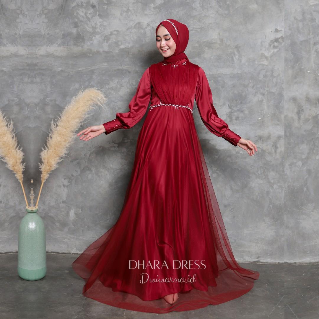 Dhara Dress Kondangan Tile Mutiara Super Simpel Ekonomis by Dwiwarna