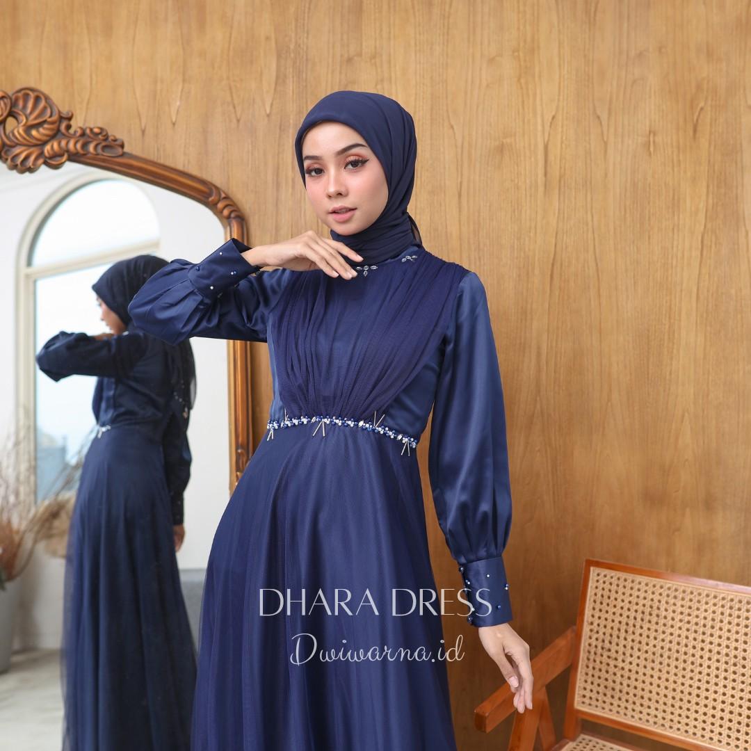 Dhara Dress Kondangan Tile Mutiara Super Simpel Ekonomis by Dwiwarna