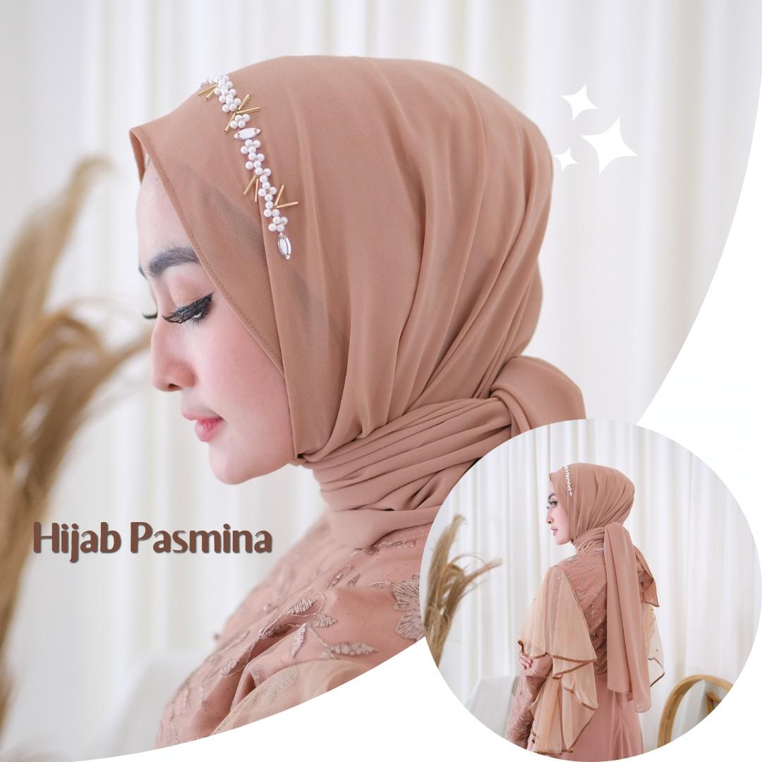 Hijab Pasmina payet mutiara Cantik Pashmina