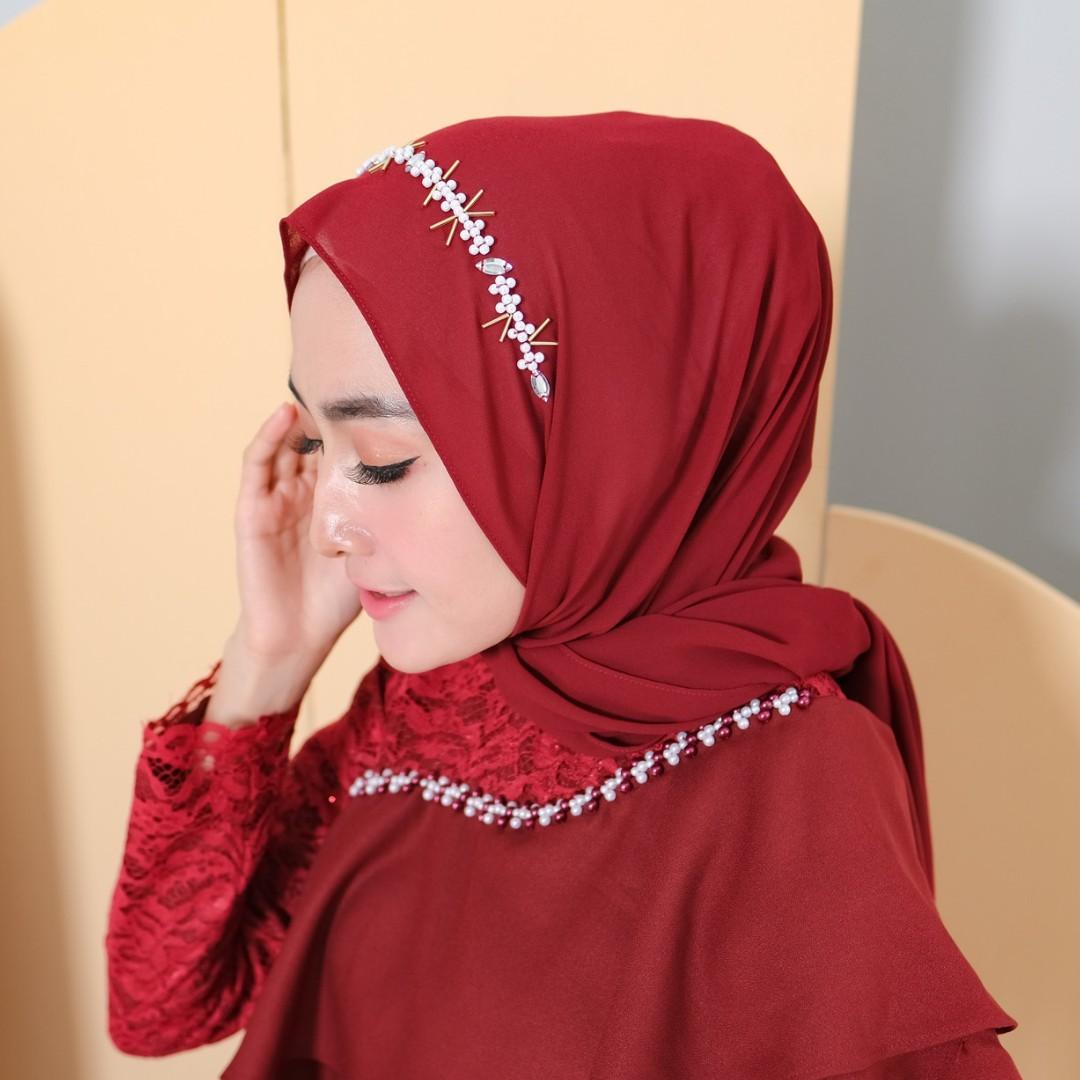 Hijab Pasmina payet mutiara Cantik Pashmina