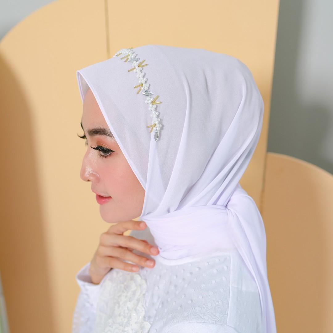 Hijab Pasmina payet mutiara Cantik Pashmina