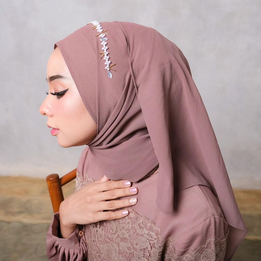 Hijab Pasmina payet mutiara Cantik Pashmina