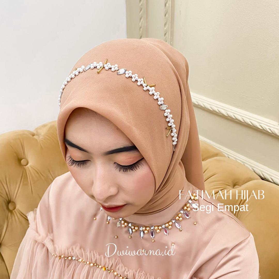 Hijab Payet Segi Empat By @dwiwarna.id Mutiara Segitiga Muslim Square Kerudung