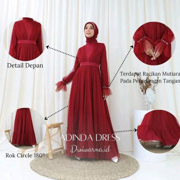 Adinda dress by @dwiwarna.id Kancing Muslim