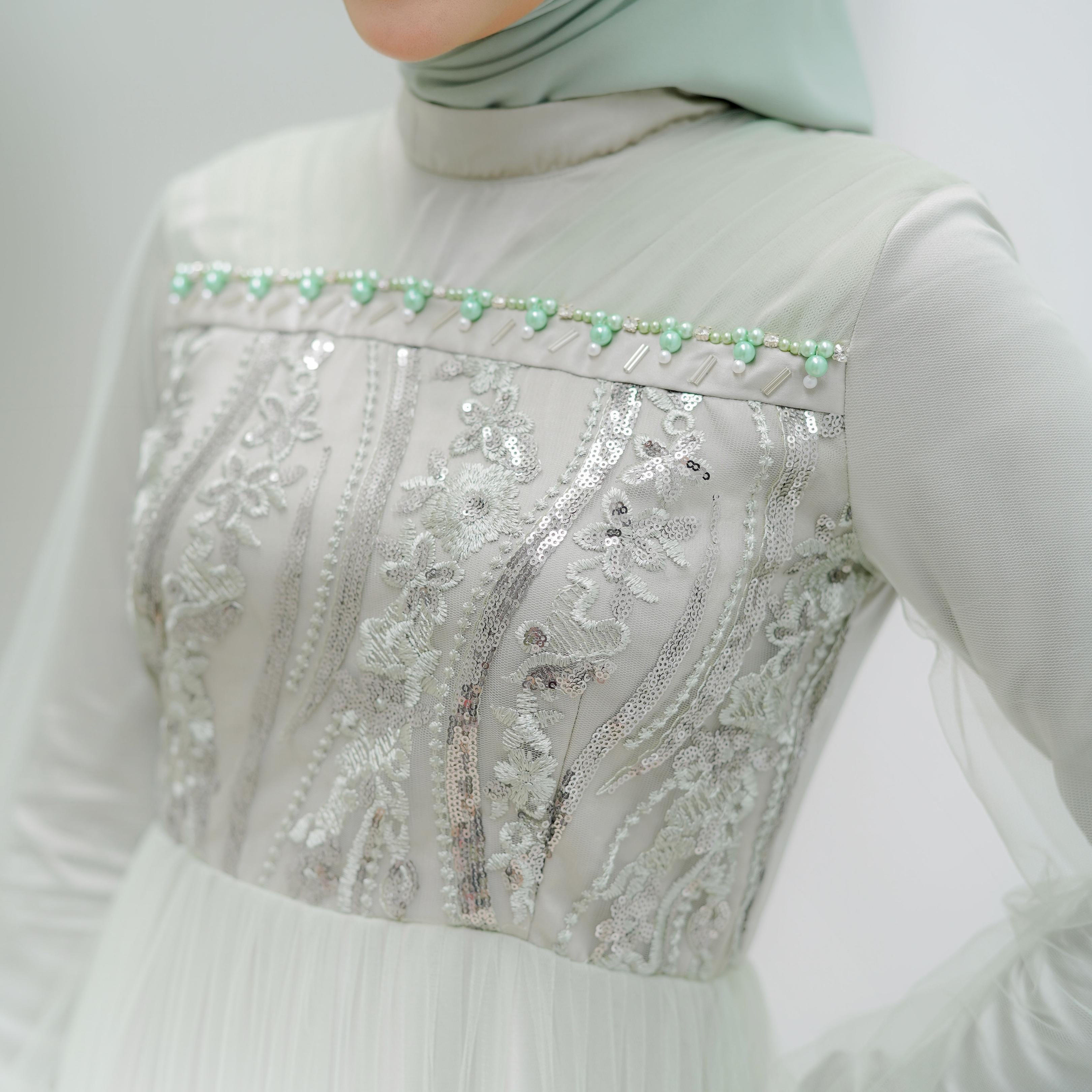 Lidya Dress By @dwiwarna.id Kombinasi Muslim