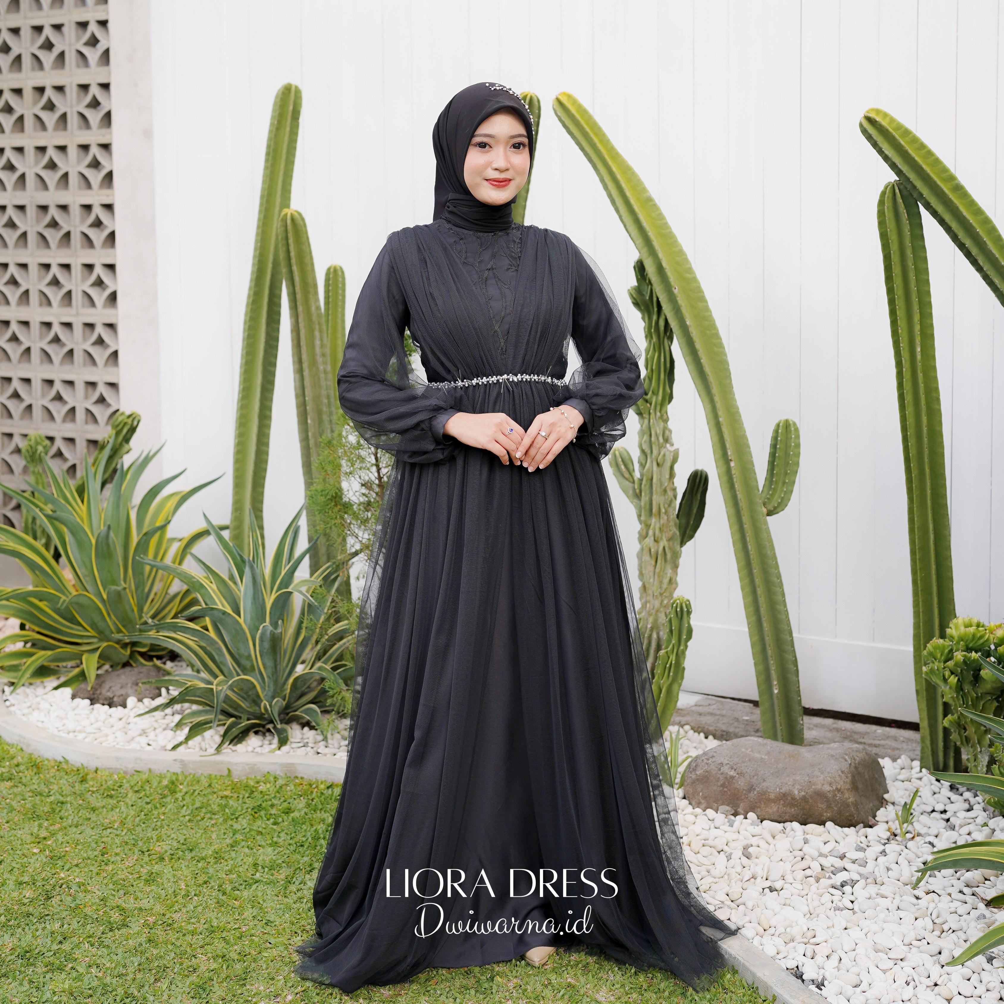 Liora Dress Kondangan by Dwiwarna Tile Brukat