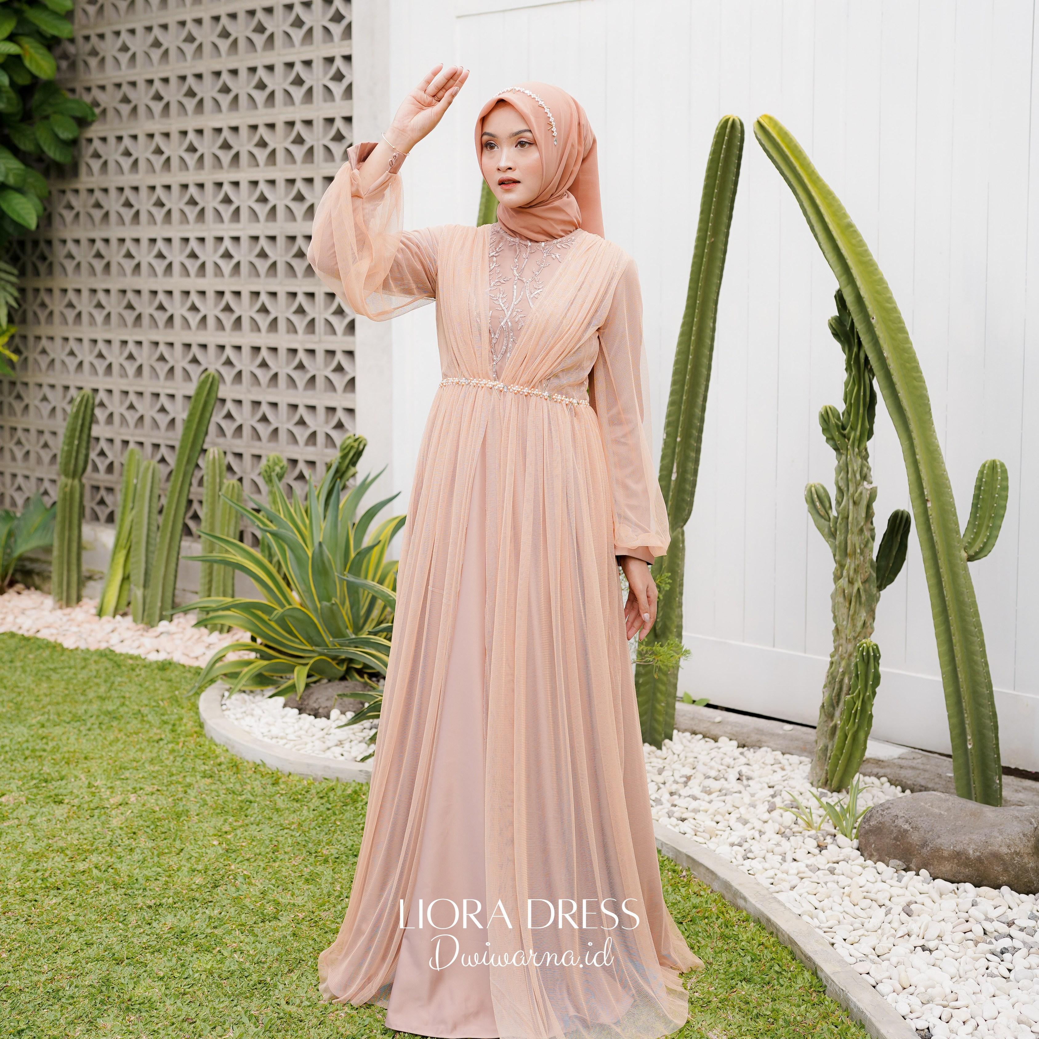 Liora Dress Kondangan by Dwiwarna Tile Brukat