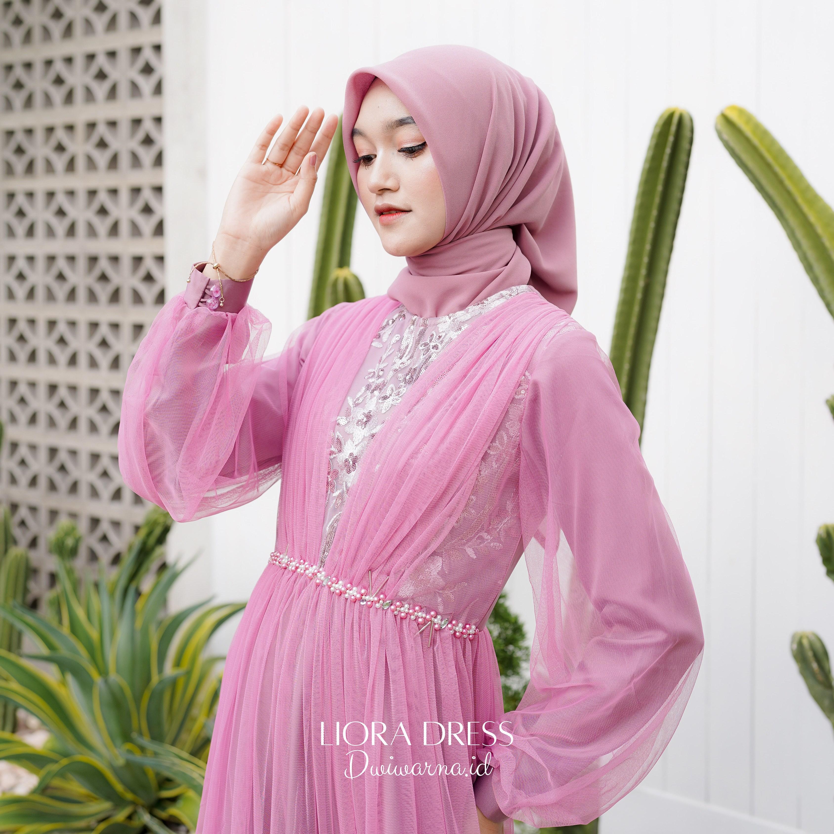 Liora Dress Kondangan by Dwiwarna Tile Brukat