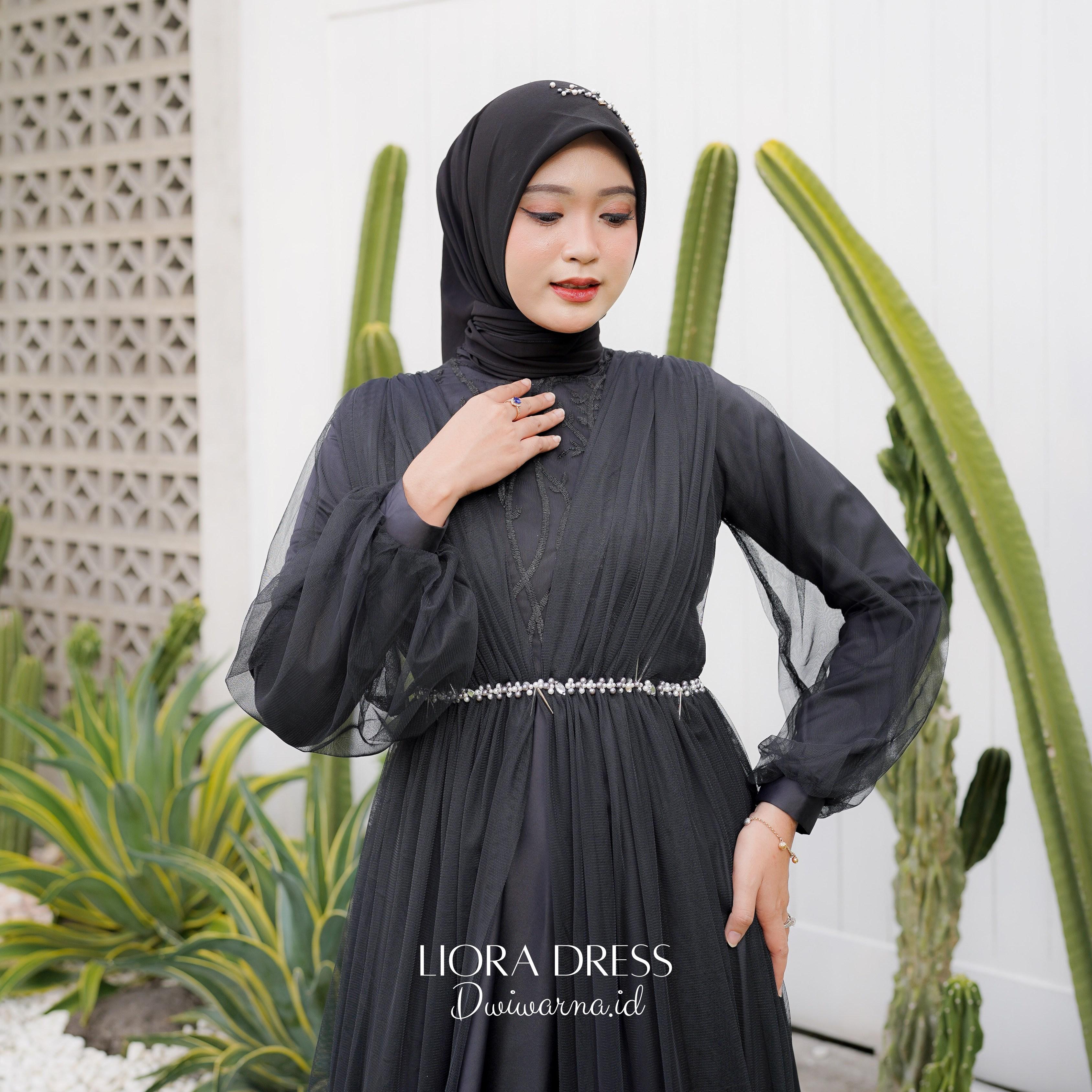 Liora Dress Kondangan by Dwiwarna Tile Brukat