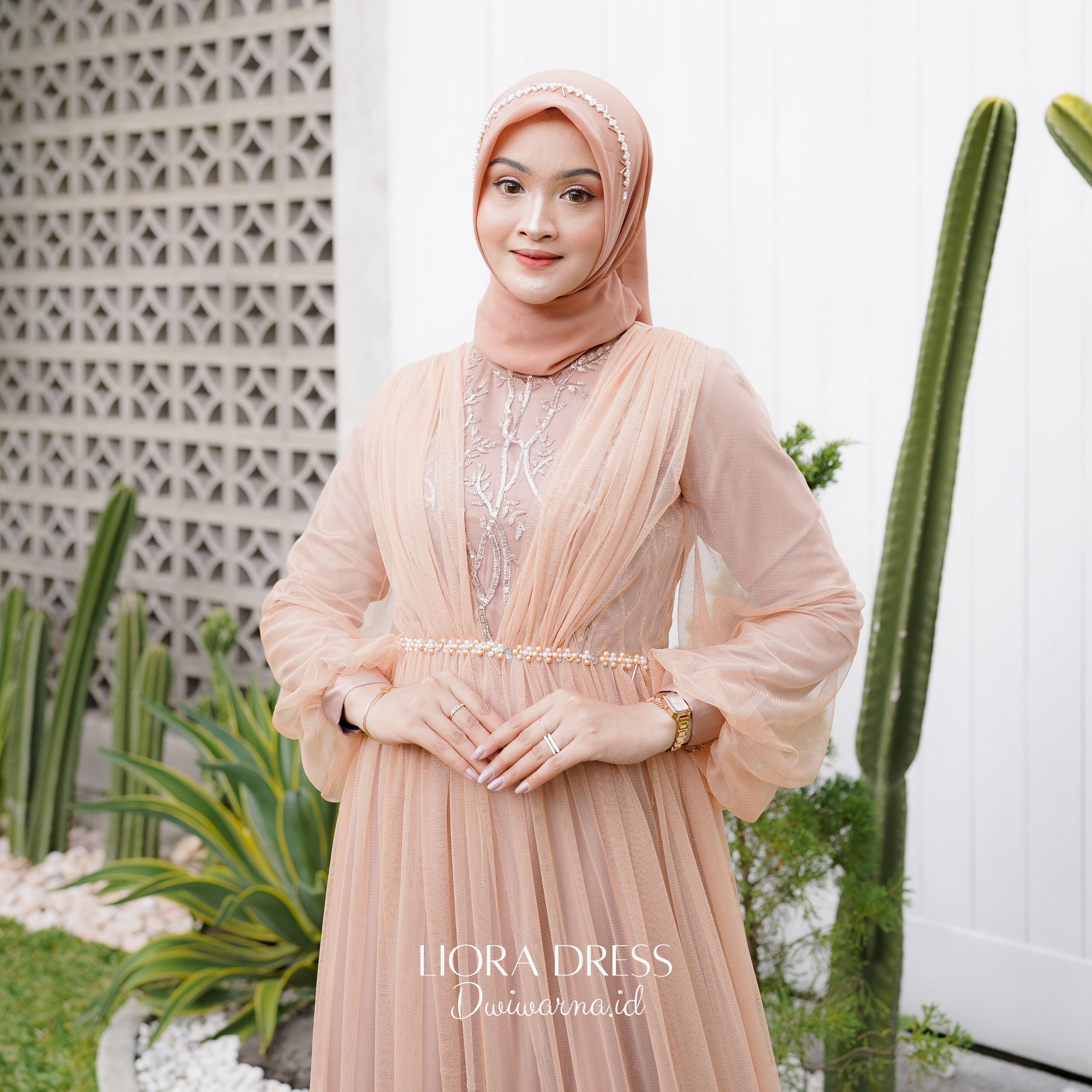 Liora Dress Kondangan by Dwiwarna Tile Brukat