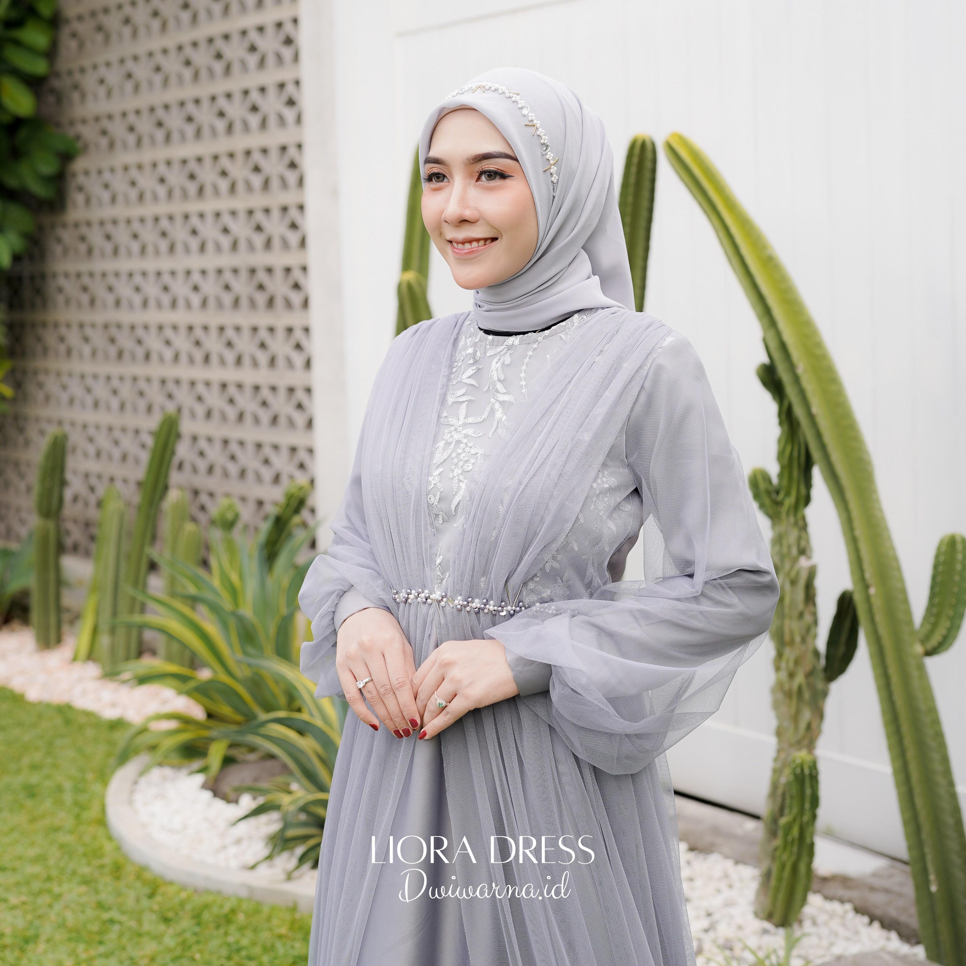 Liora Dress Kondangan by Dwiwarna Tile Brukat