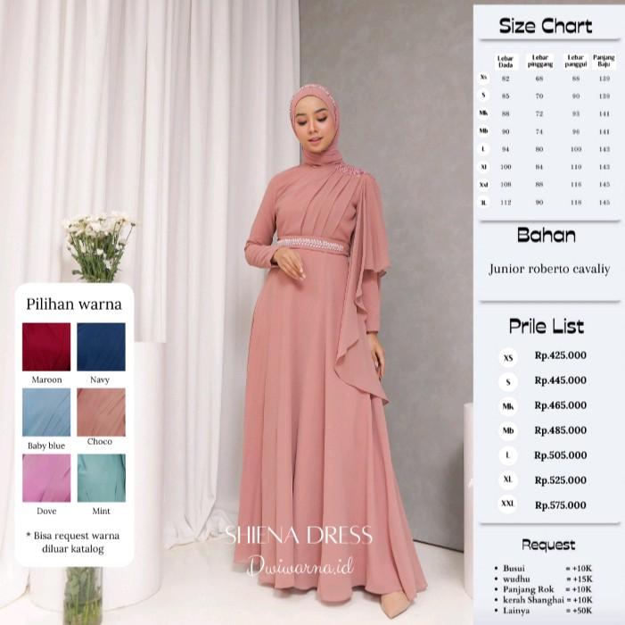 Shiena Dress Kondangan Cerruti babby doll by Dwiwarna