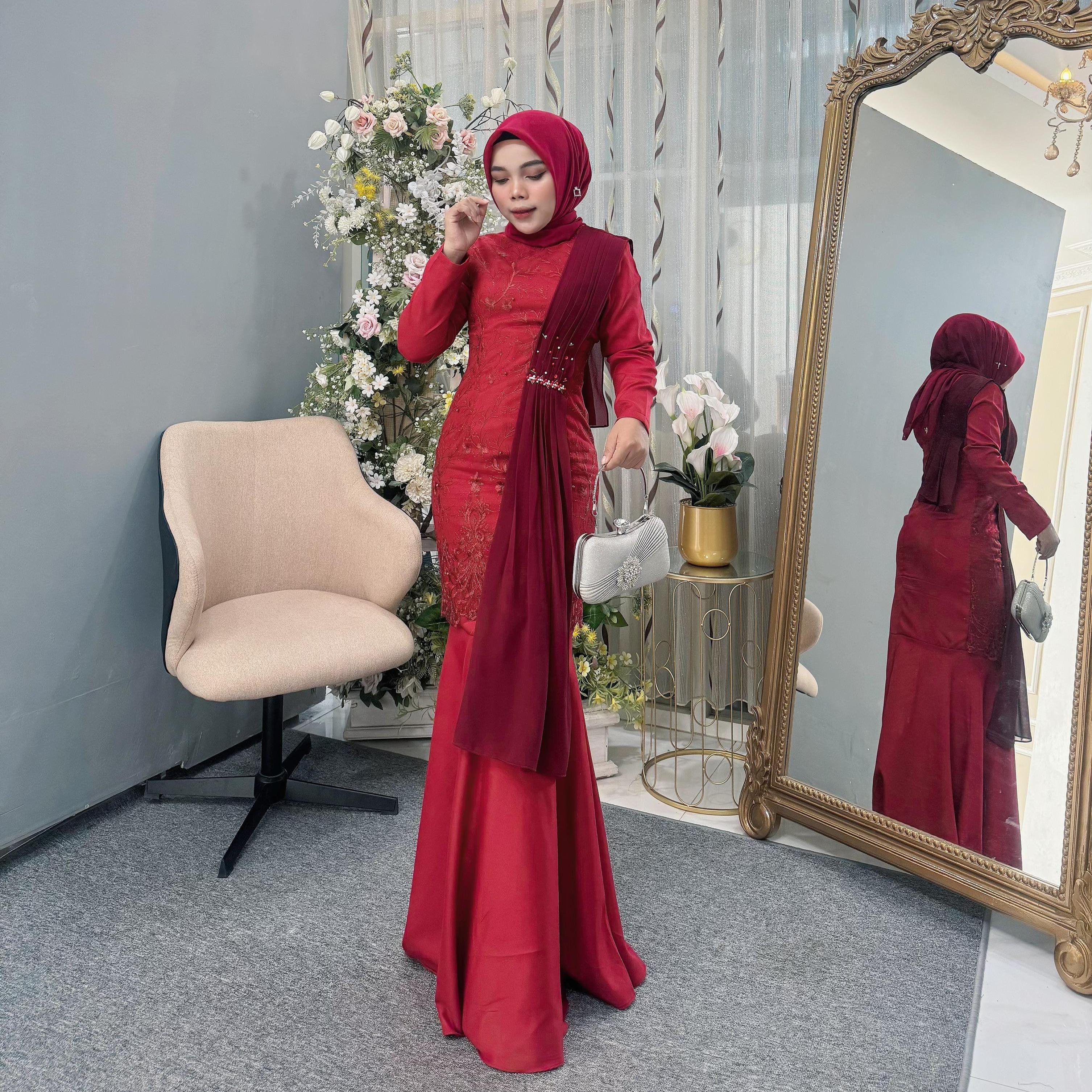 Sejiwa Dress Kondangan Selendang by Dwiwarna