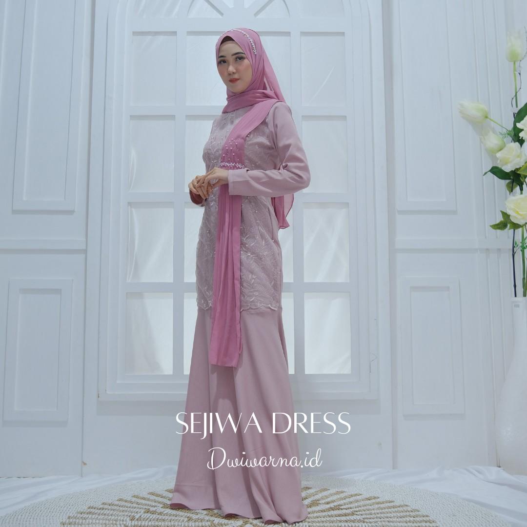 Sejiwa Dress Kondangan Selendang by Dwiwarna
