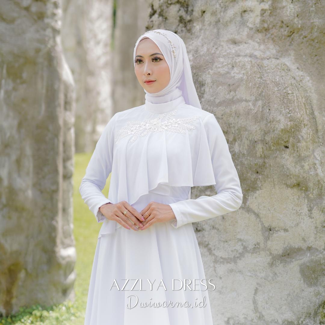 Azzlya Dress Kondangan Cerruti Babby Doll Full Dua Layer by Dwiwarna