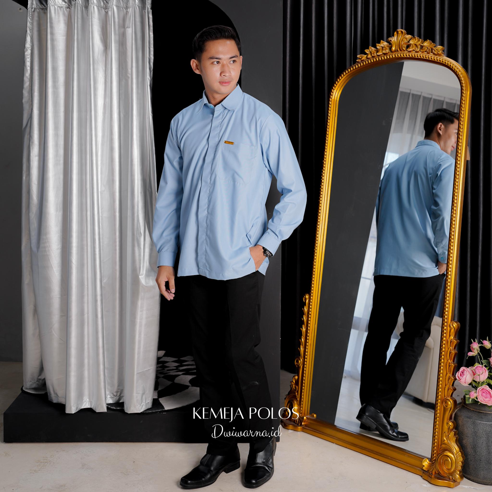 Kemeja Polos Pria by Dwiwarna