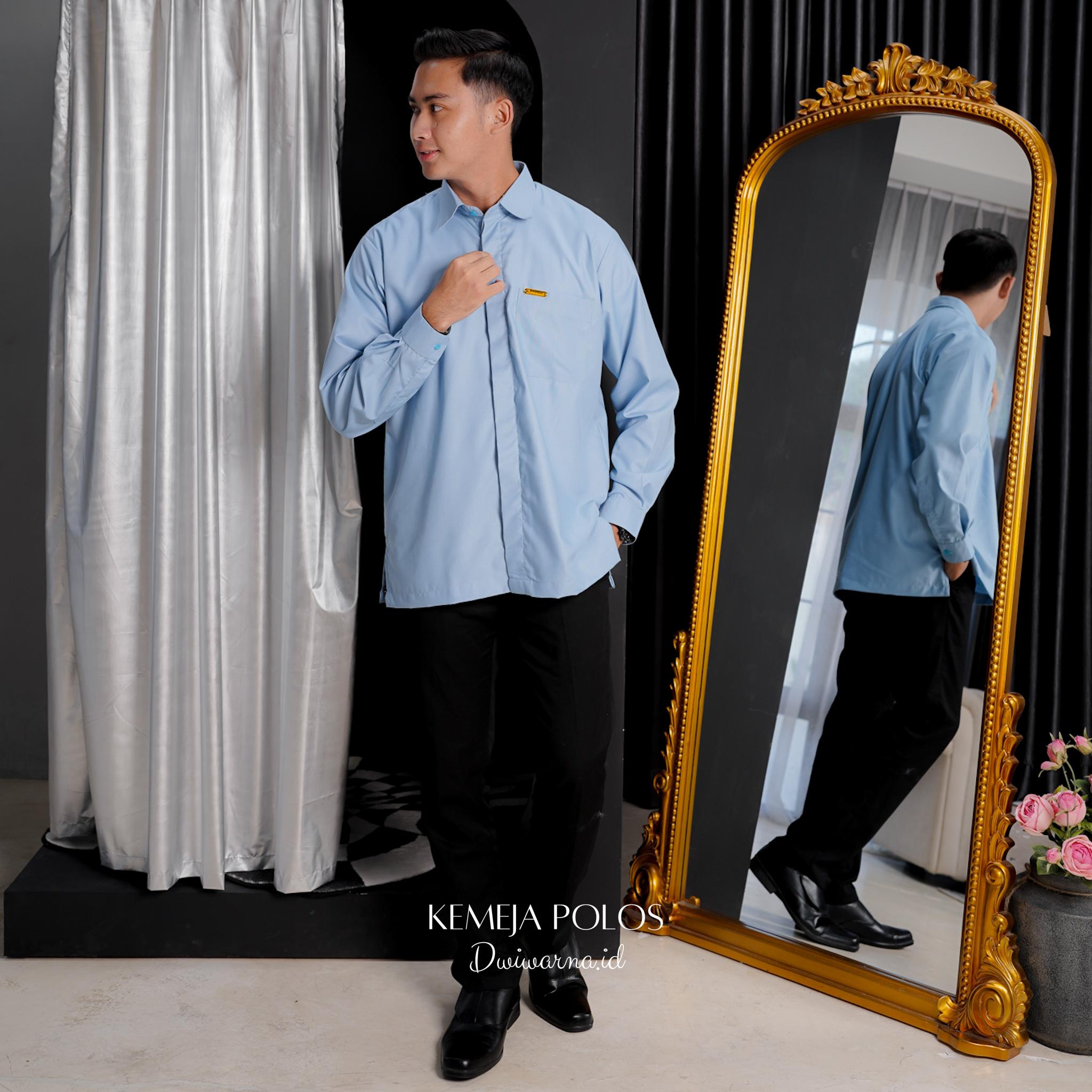 Kemeja Polos Pria by Dwiwarna