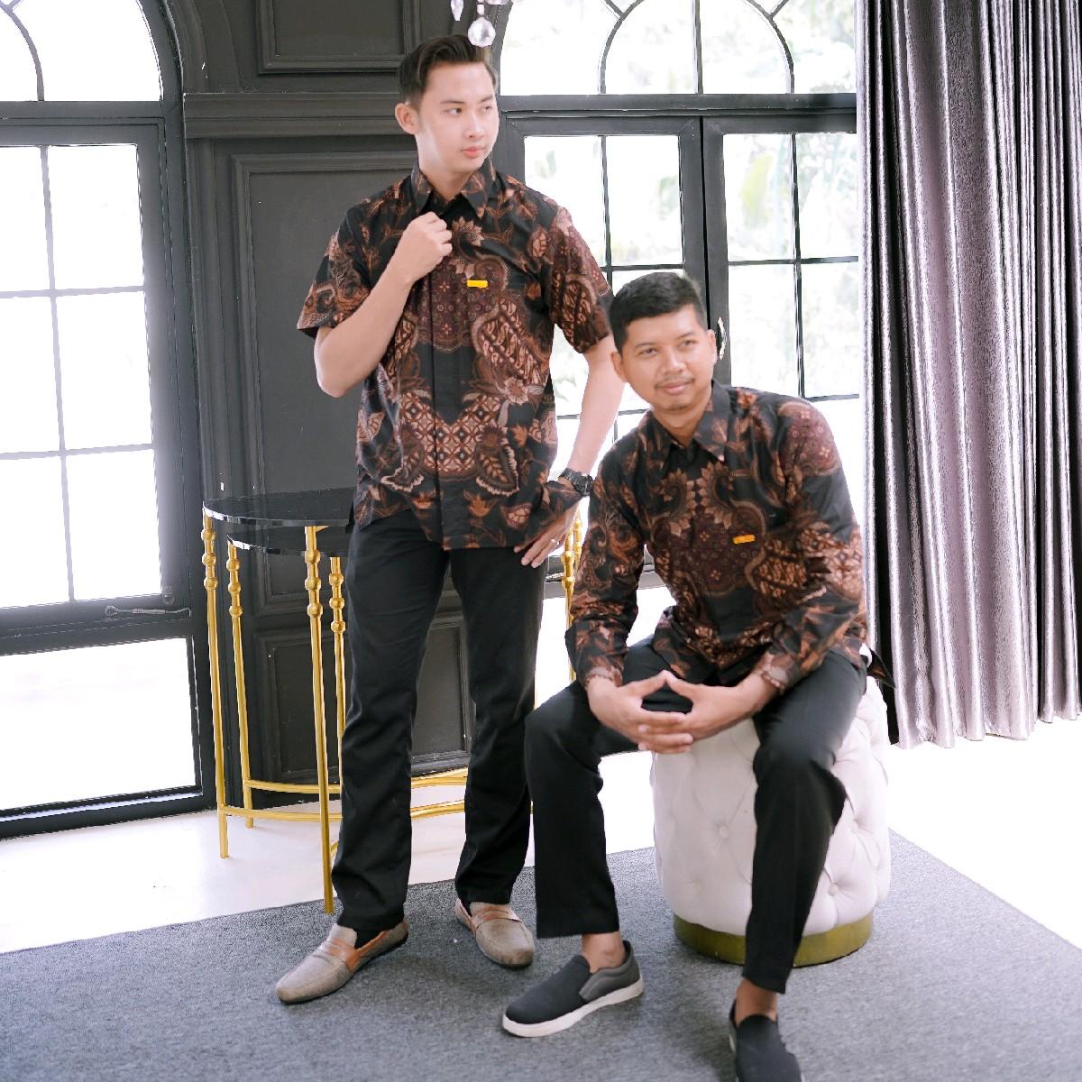Atasan Kemeja Batik Lengan Panjang/ Batik Lengan Pendek by Dwiwarna