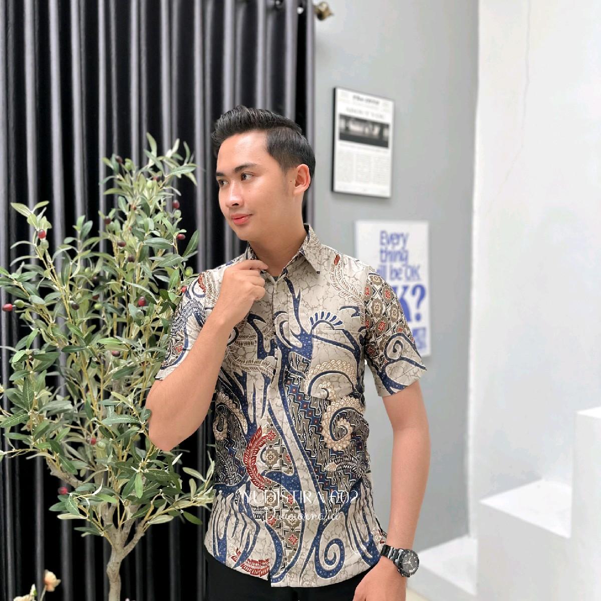 Atasan Kemeja Batik Lengan Panjang/ Batik Lengan Pendek by Dwiwarna