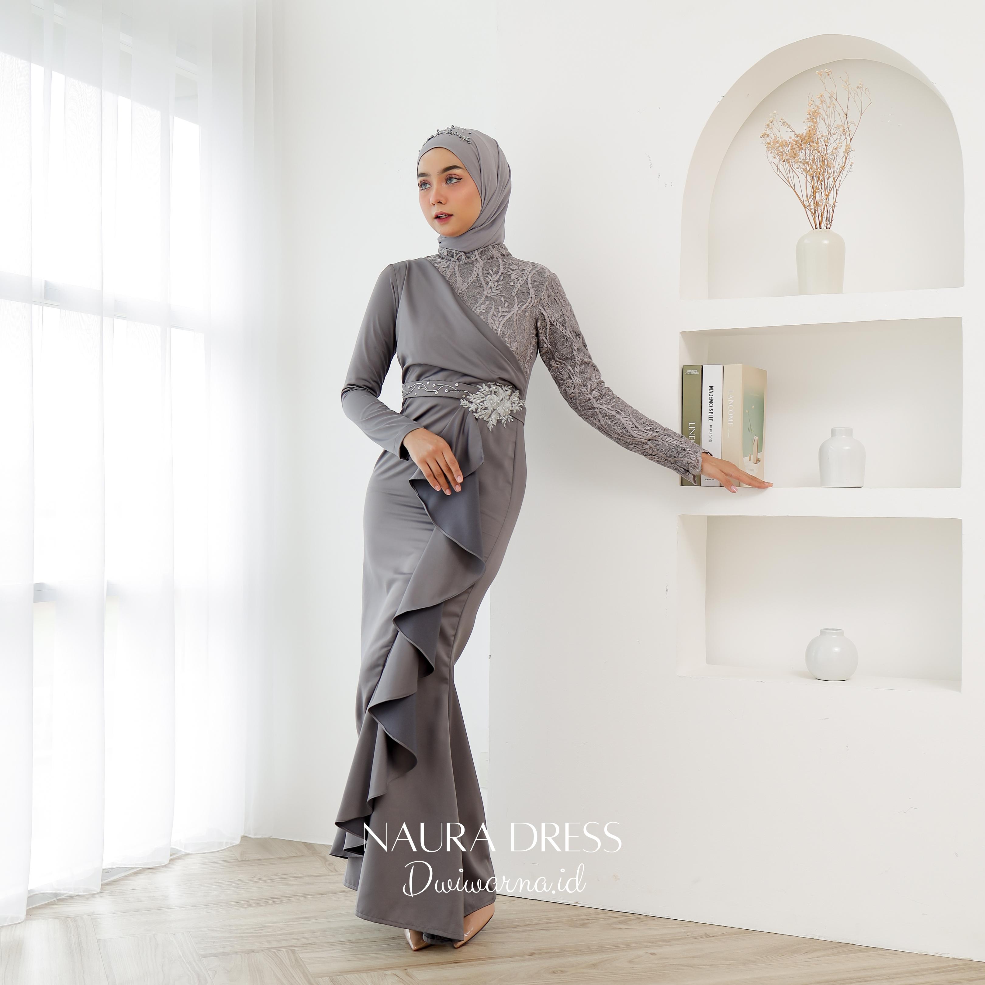 Naura Dress By@dwiwarna.id Bordir Bunga