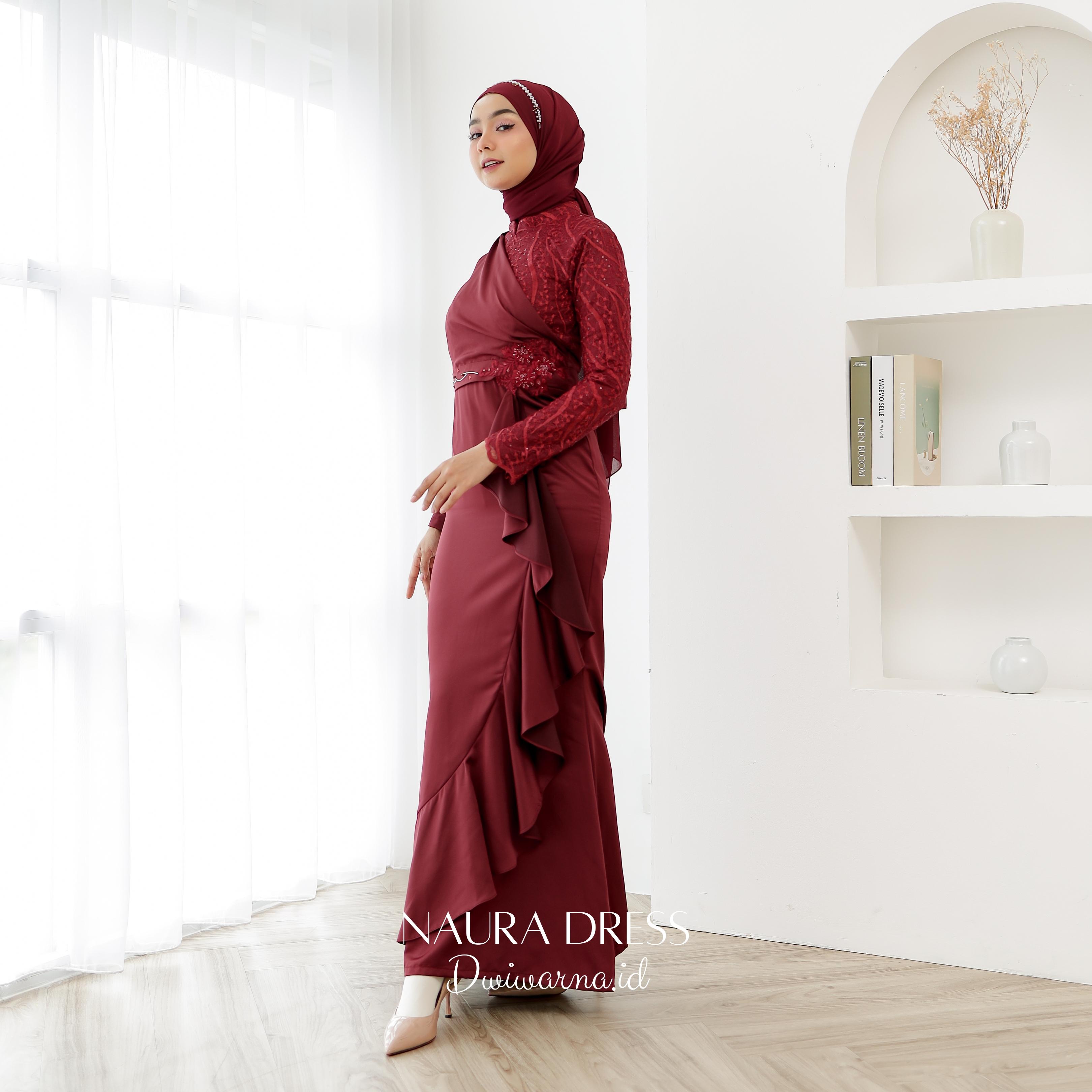 Naura Dress By@dwiwarna.id Bordir Bunga