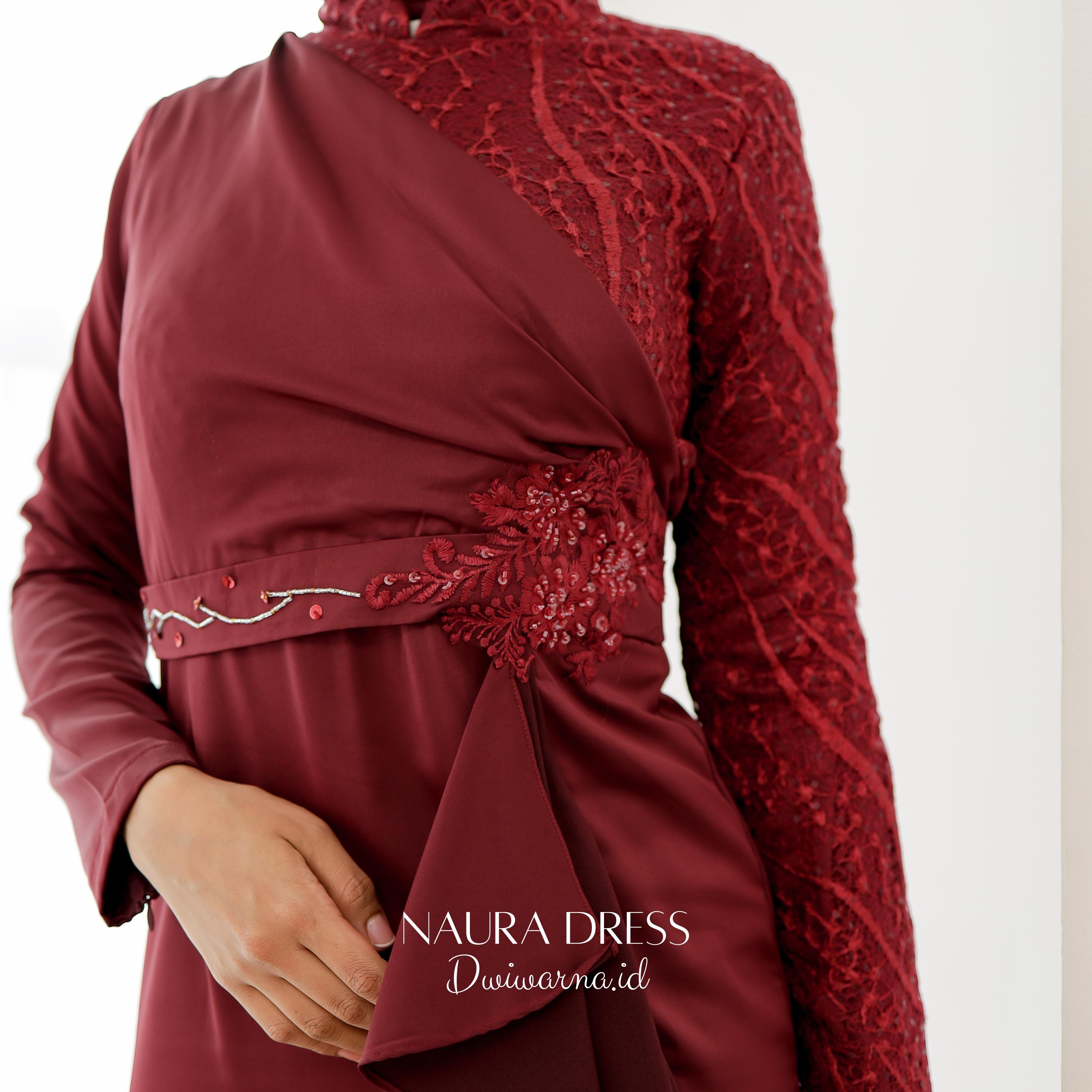 Naura Dress By@dwiwarna.id Bordir Bunga