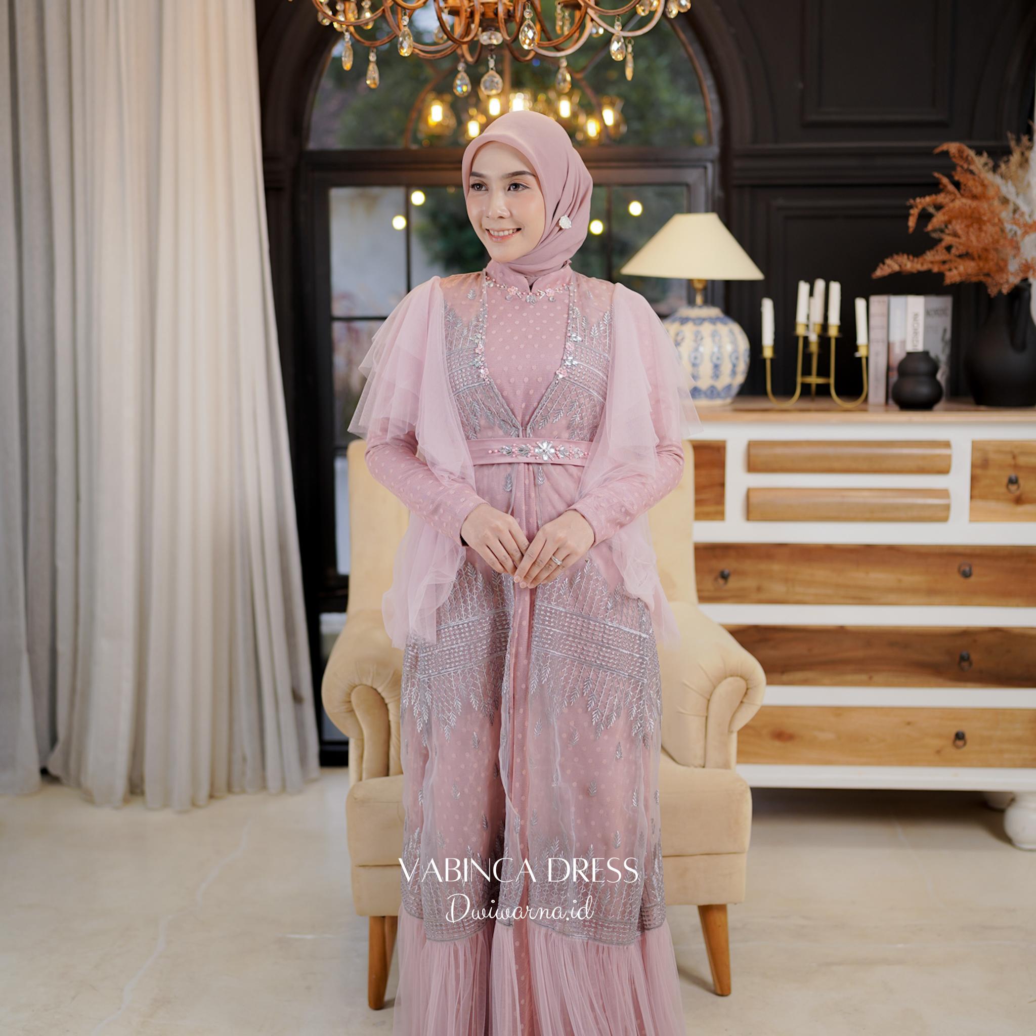 Vabinca Dress Lebaran by Dwiwarna | Dress Kondangan | Dress Inner Outer