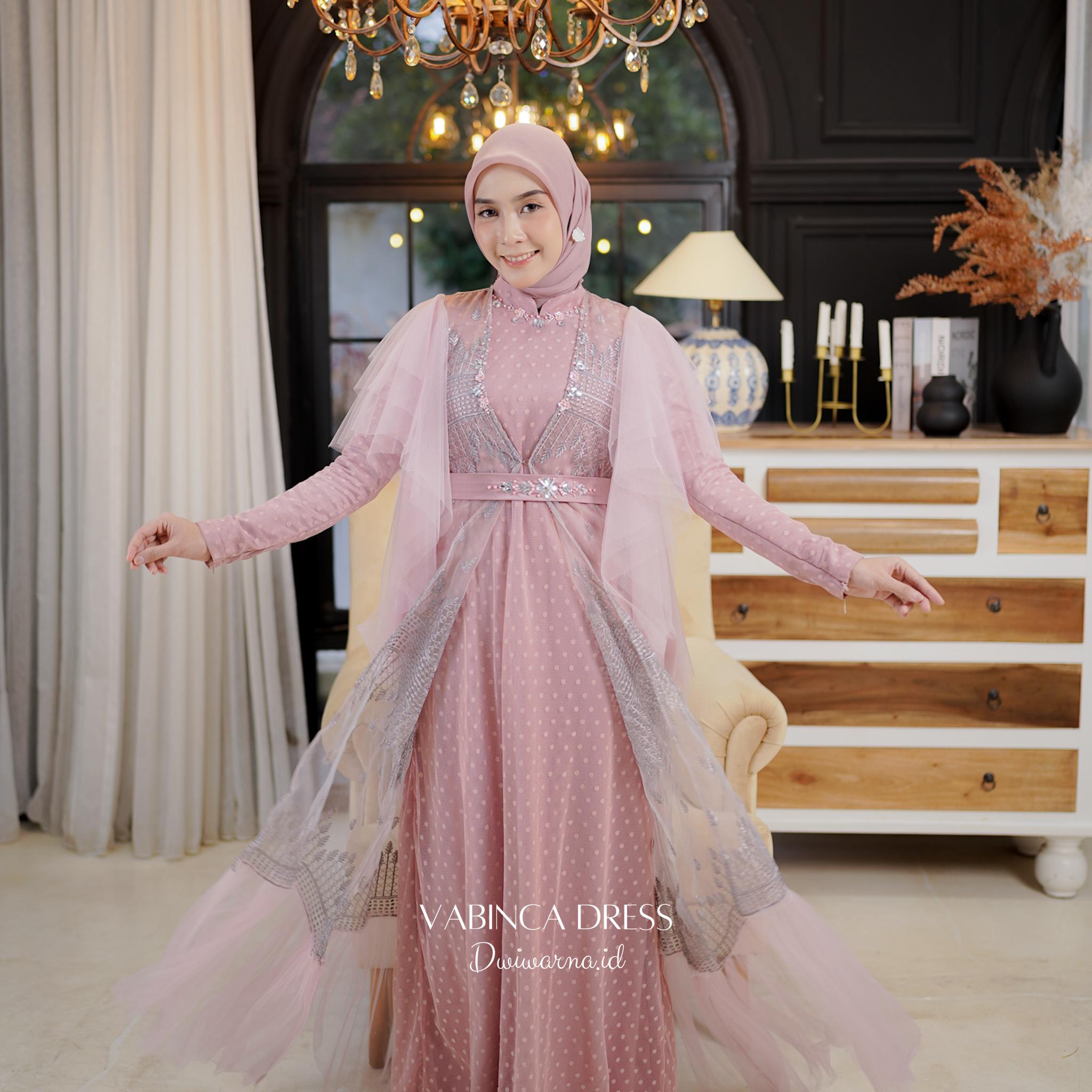 Vabinca Dress Lebaran by Dwiwarna | Dress Kondangan | Dress Inner Outer