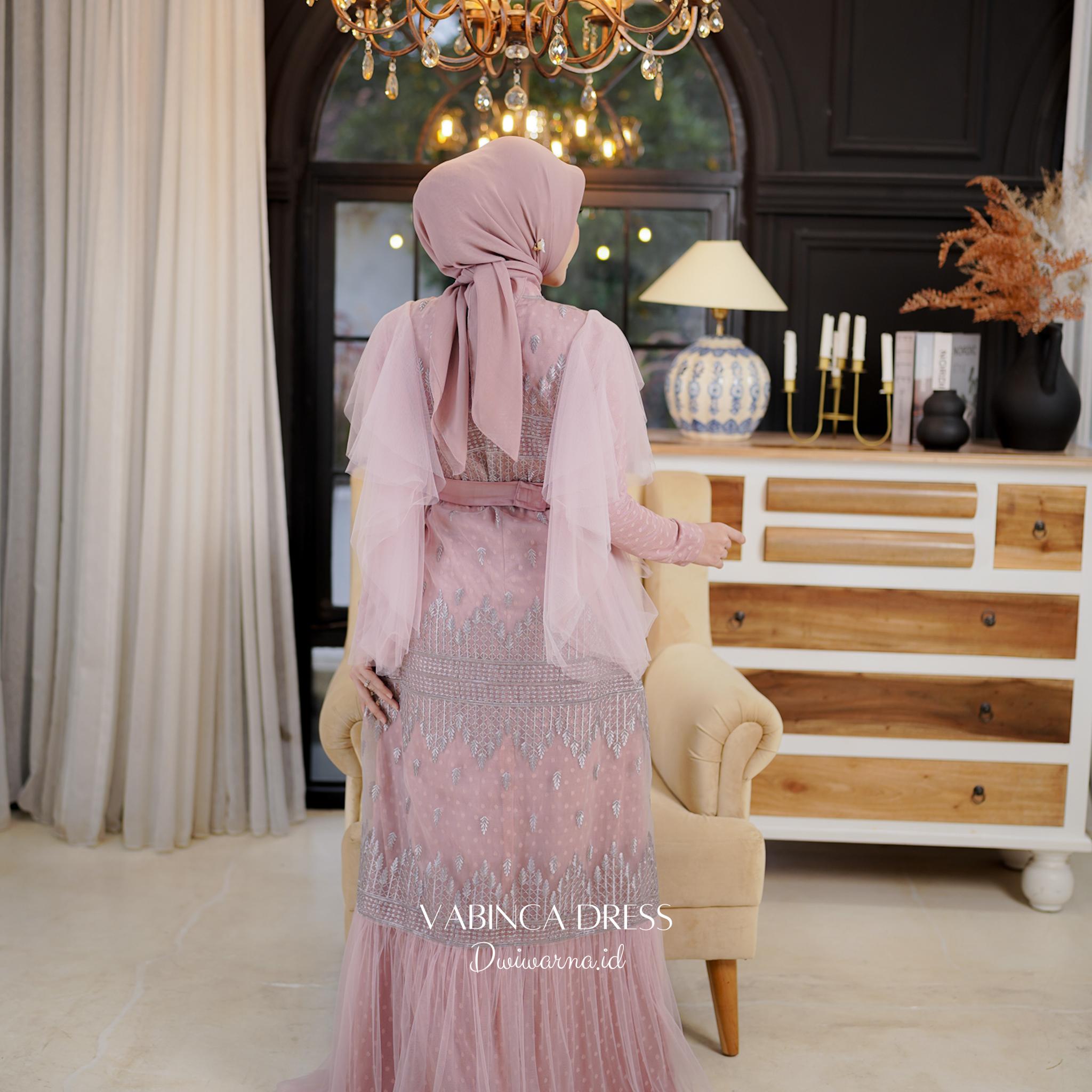 Vabinca Dress Lebaran by Dwiwarna | Dress Kondangan | Dress Inner Outer