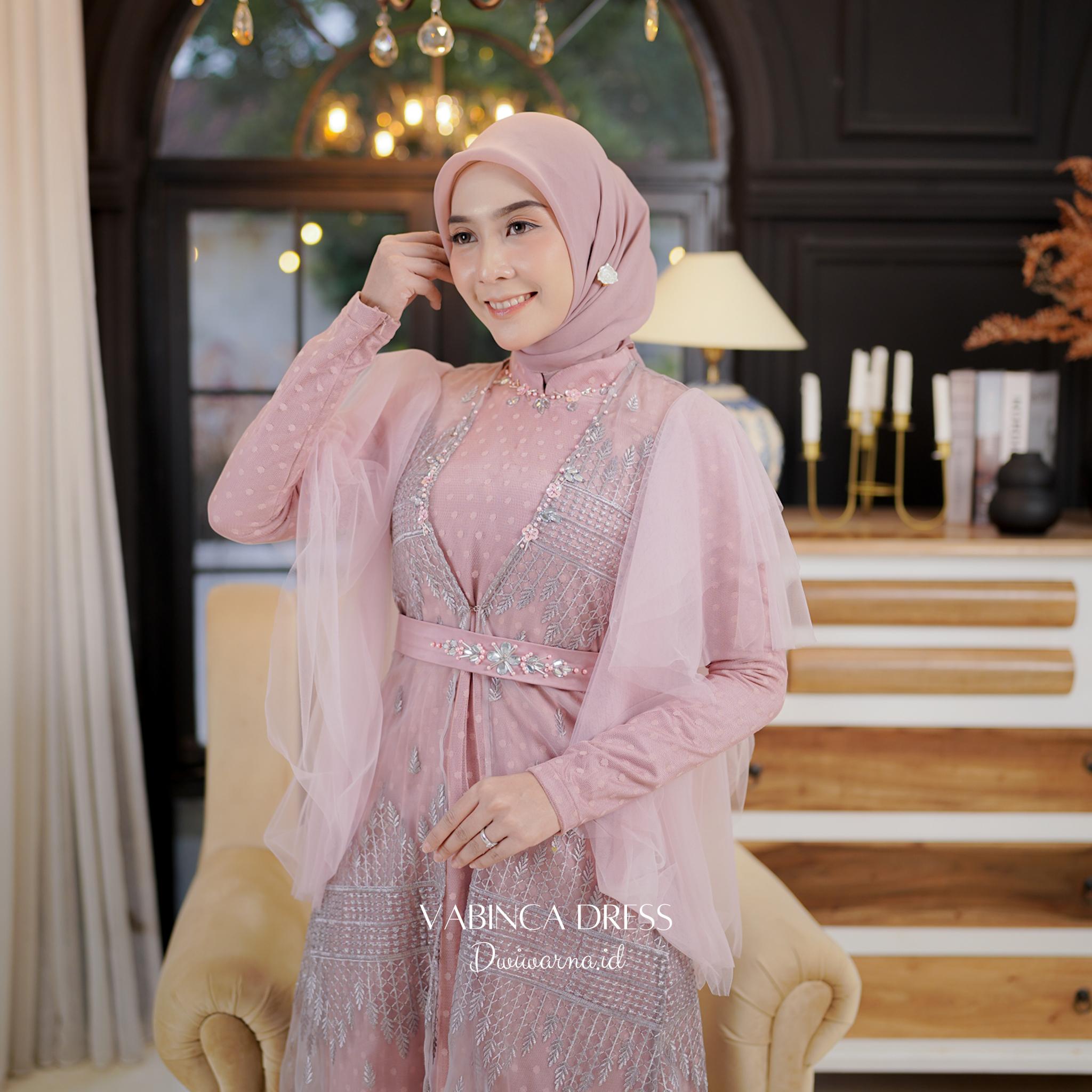 Vabinca Dress Lebaran by Dwiwarna | Dress Kondangan | Dress Inner Outer