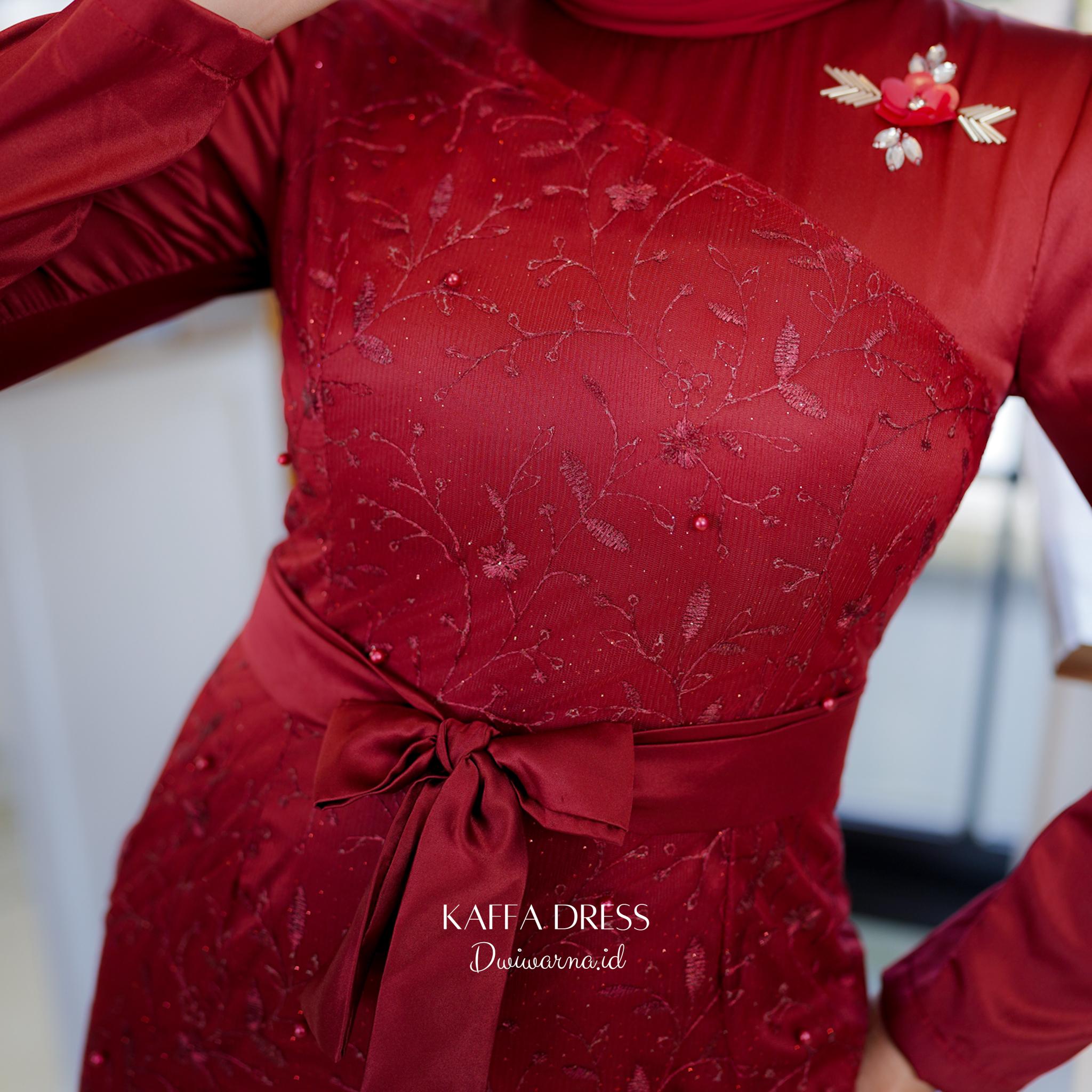 Kaffa Dresss Kondangan by Dwiwarna | Brukat | Simpel Elegant