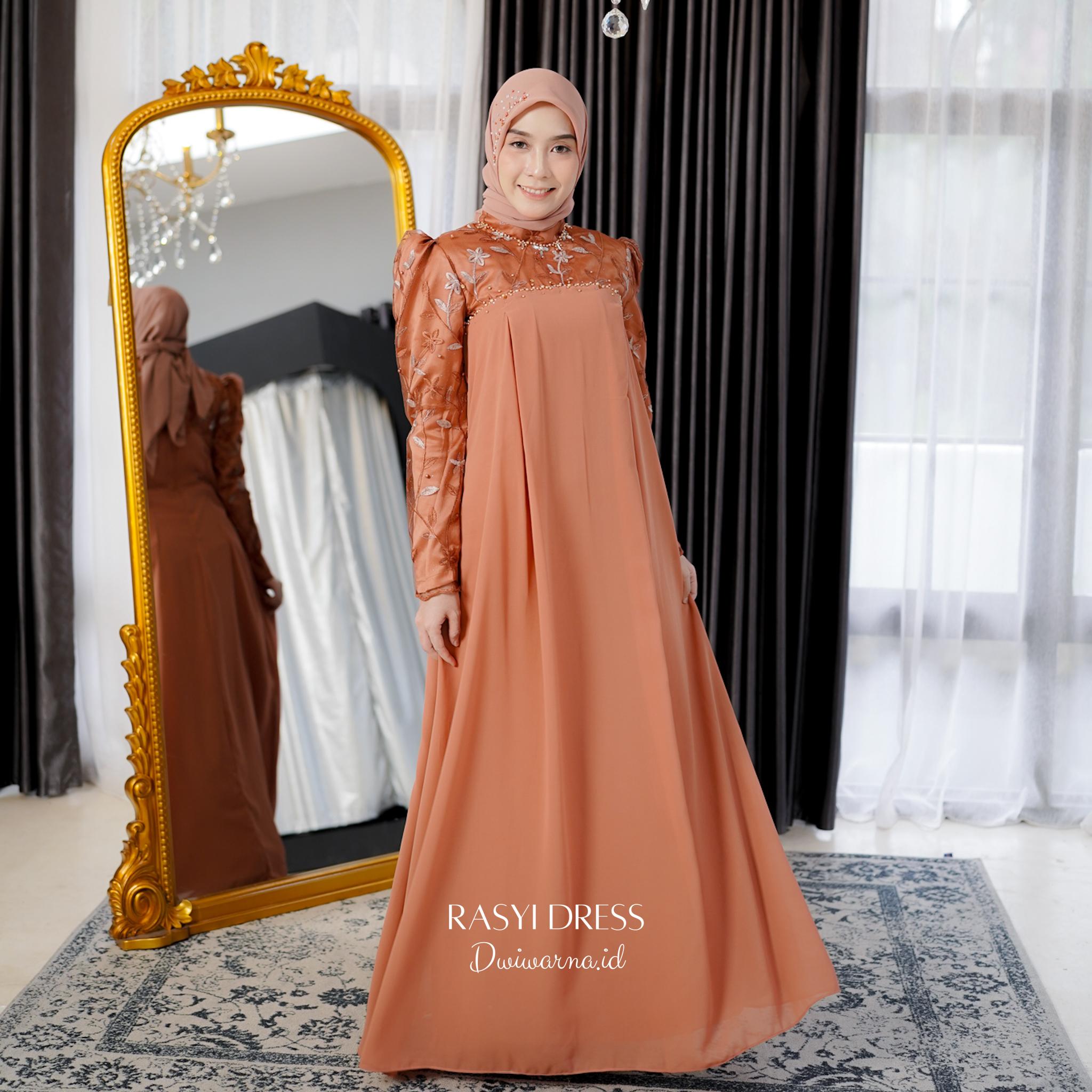Rasyi Dress Kondangan by Dwiwarna Cantik Gaun