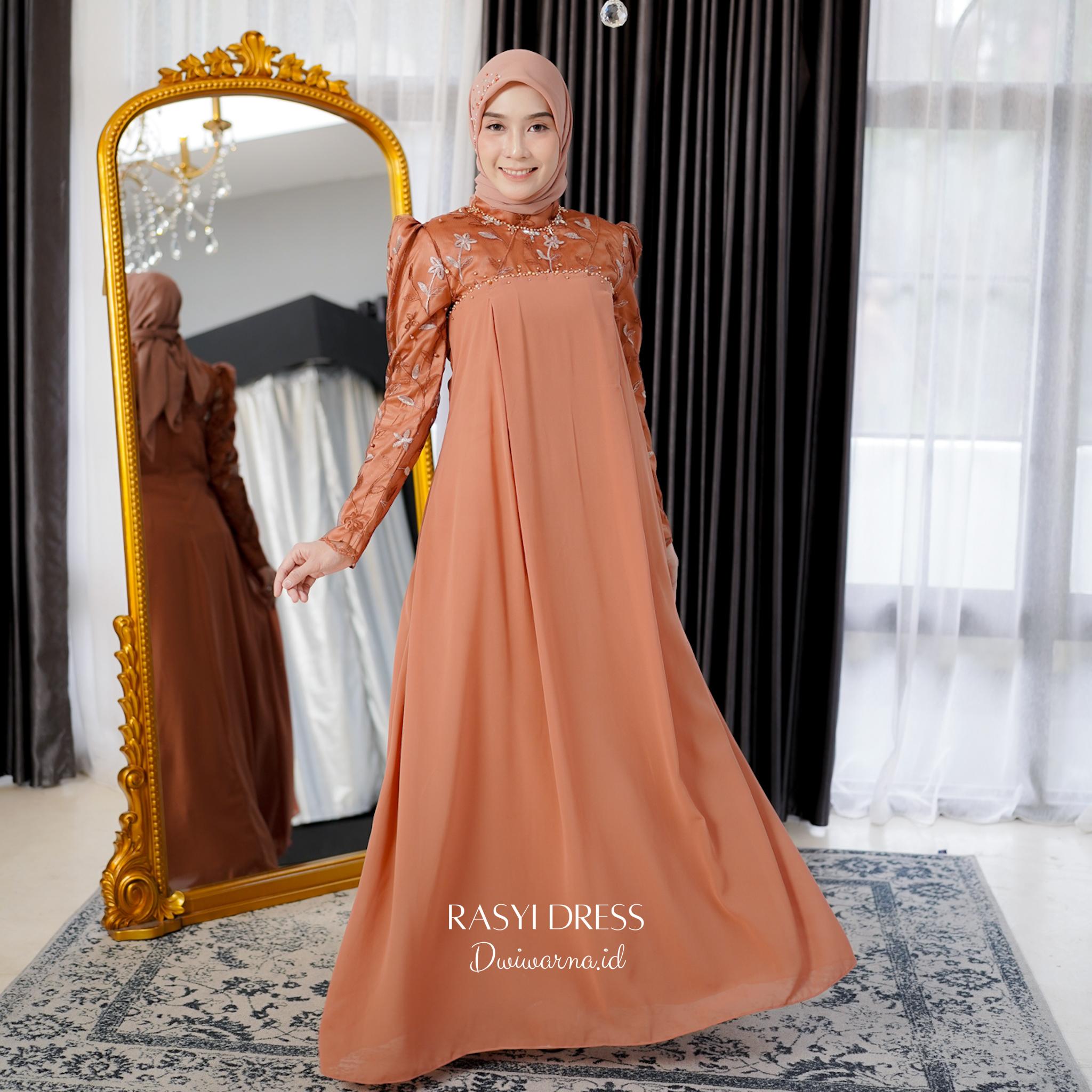 Rasyi Dress Kondangan by Dwiwarna Cantik Gaun