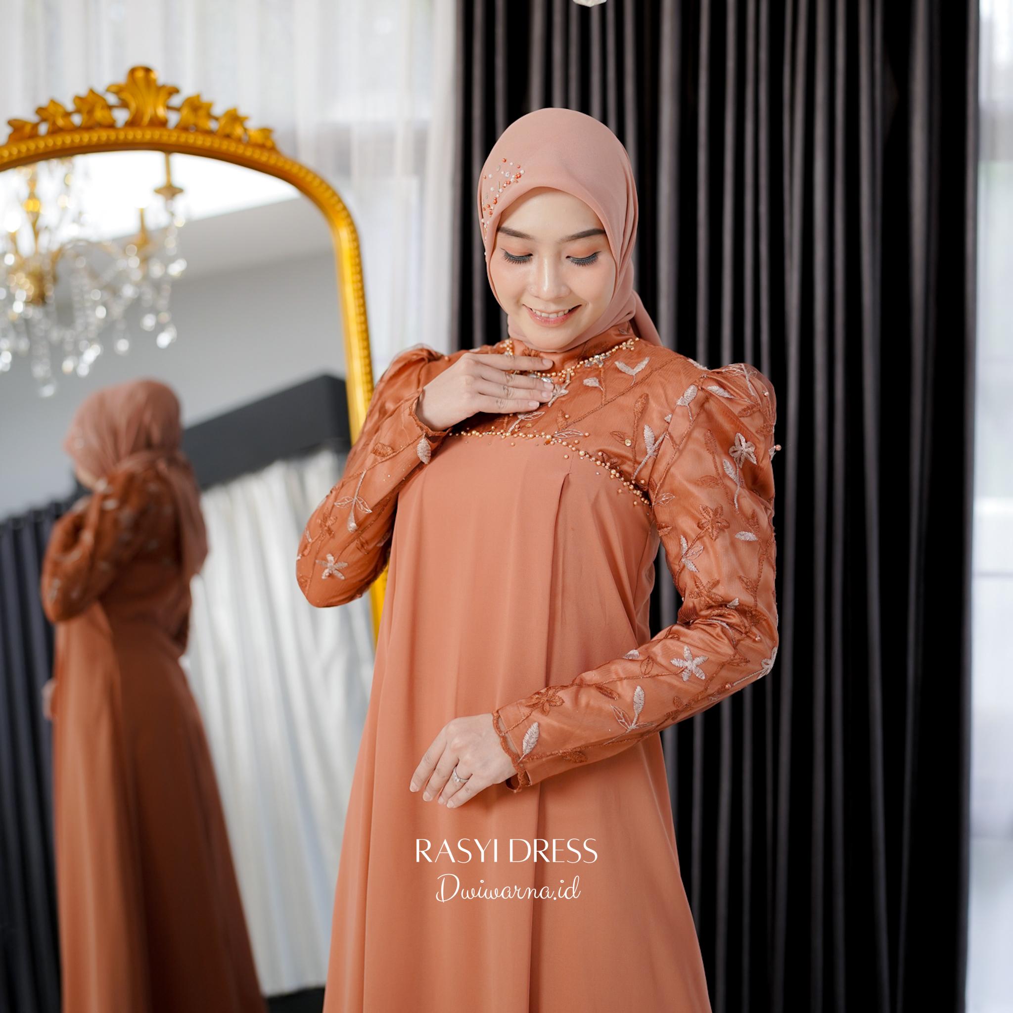 Rasyi Dress Kondangan by Dwiwarna Cantik Gaun