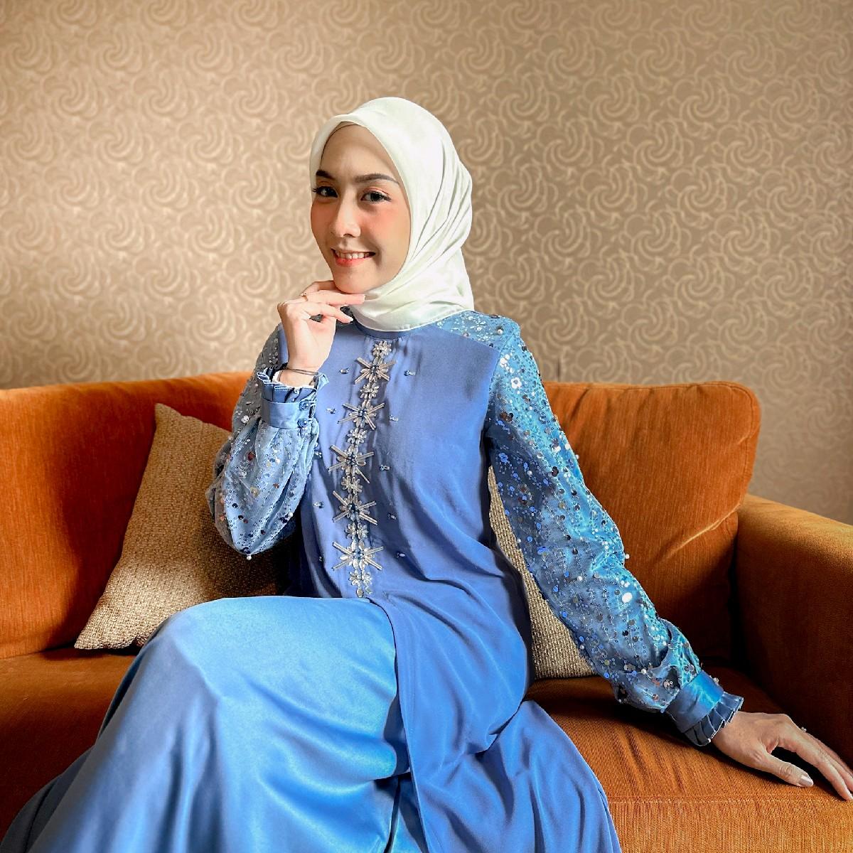 Zaffina Dress Abaya by Dwiwarna | Dress Kondangan | Dress Lebaran | Abaya Dress