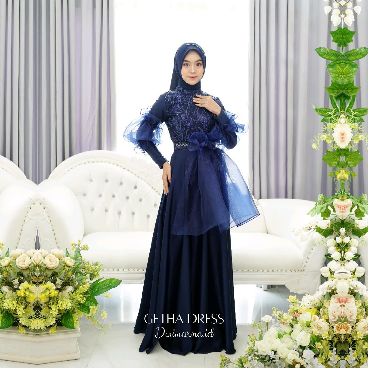 Greta Dress Kondangan Organza/Gelembung Princes/Lepas Pasang