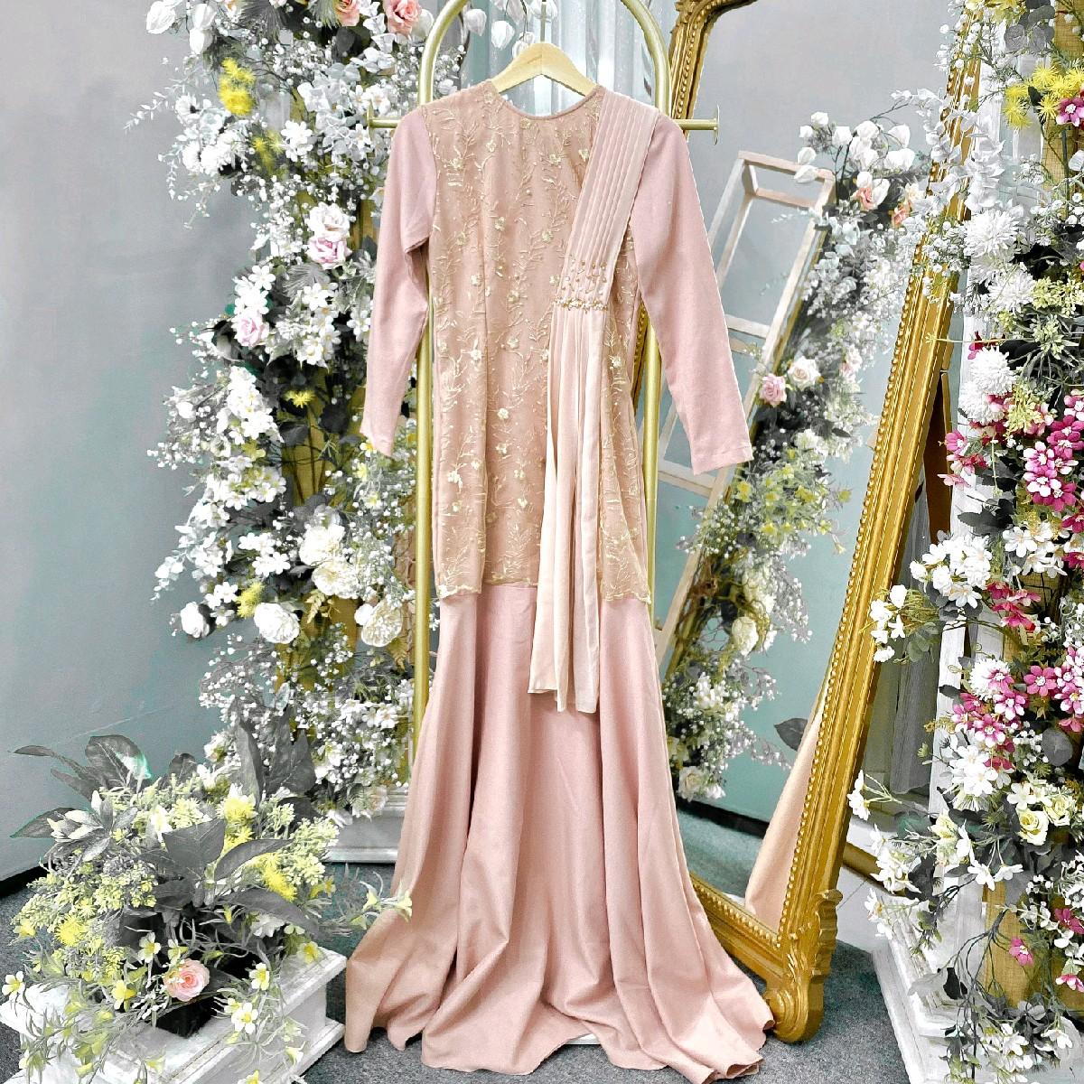 Sejiwa Dress Kondangan Selendang by Dwiwarna