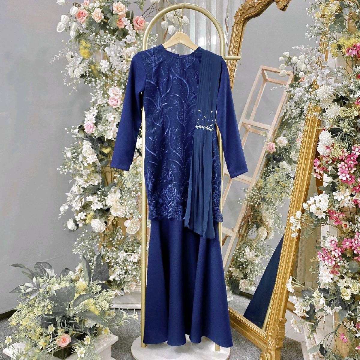 Sejiwa Dress Kondangan Selendang by Dwiwarna