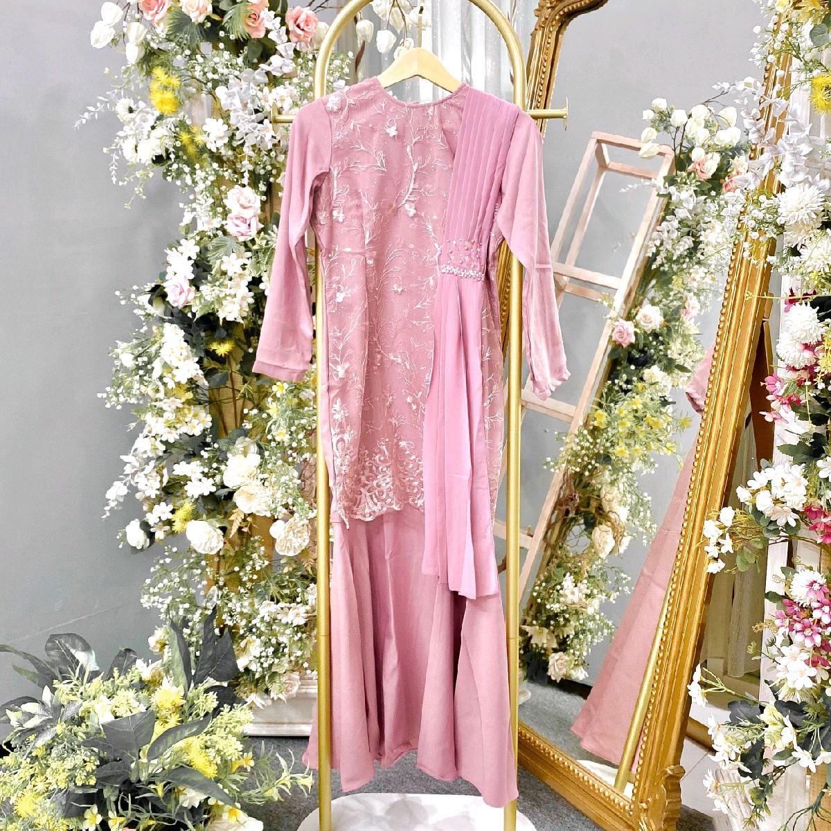 Sejiwa Dress Kondangan Selendang by Dwiwarna
