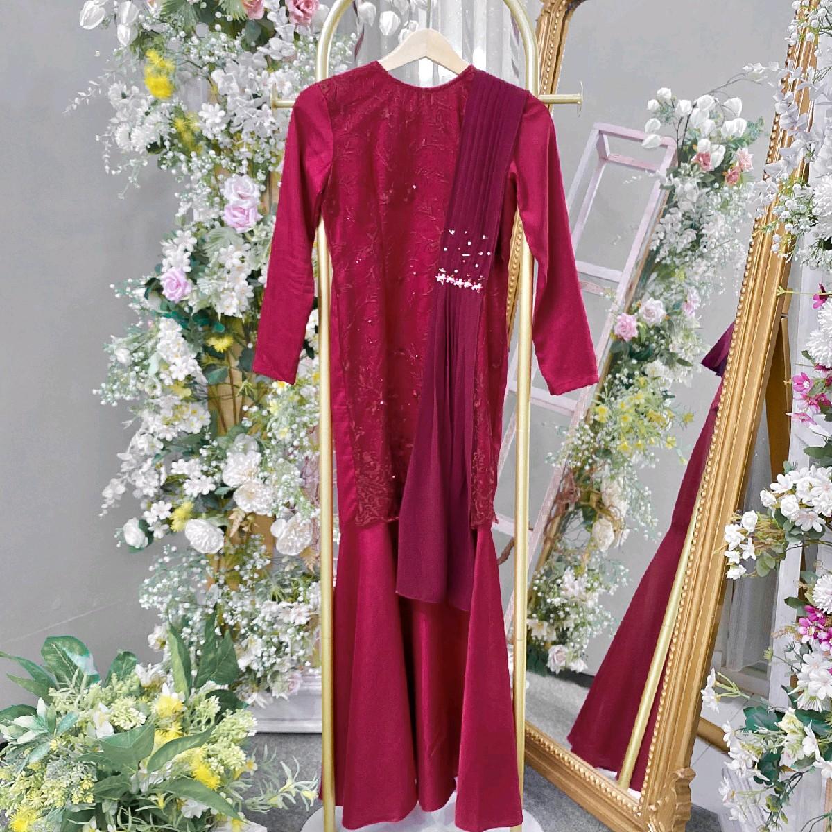 Sejiwa Dress Kondangan Selendang by Dwiwarna