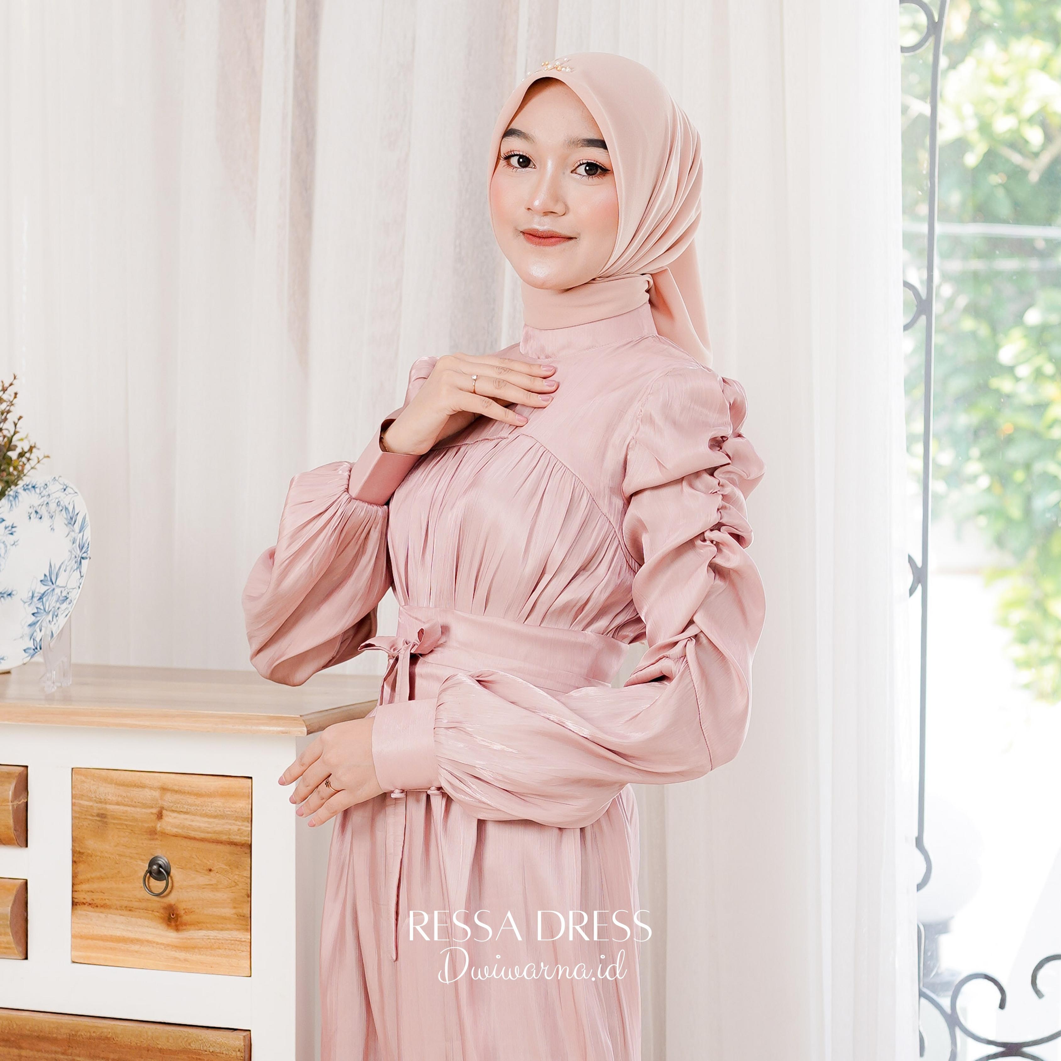 Ressa Dress Kondangan Shiemer Terbaru Simple