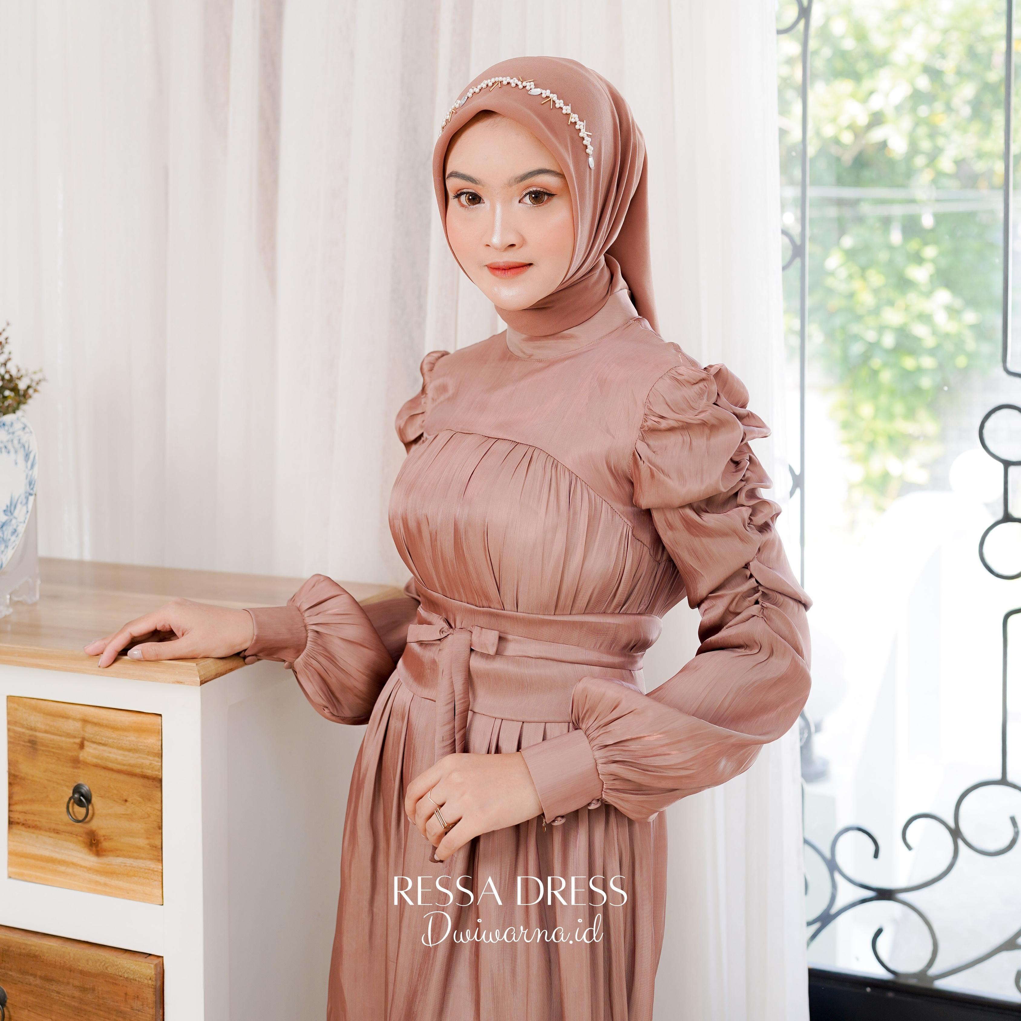 Ressa Dress Kondangan Shiemer Terbaru Simple