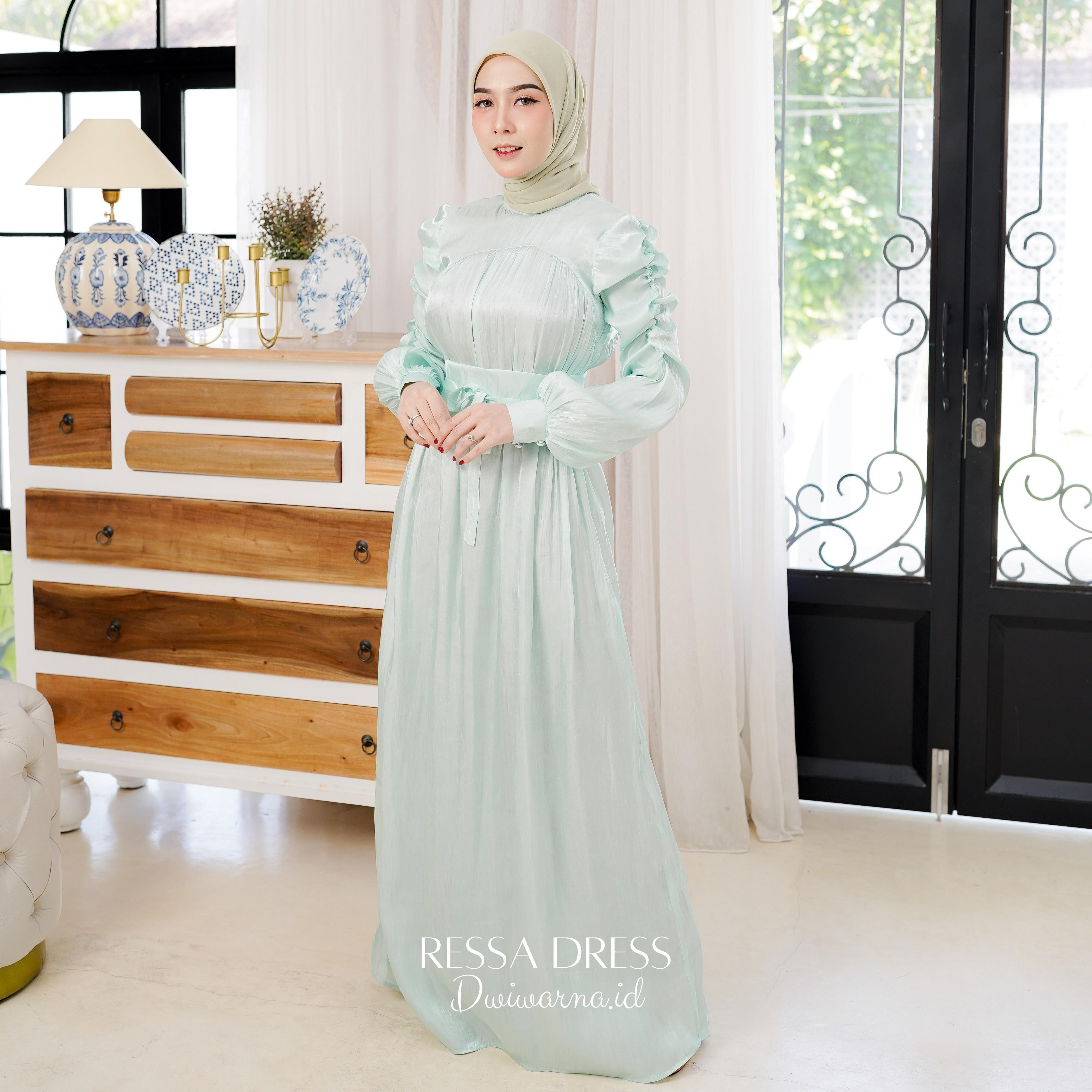 Ressa Dress Kondangan Shiemer Terbaru Simple