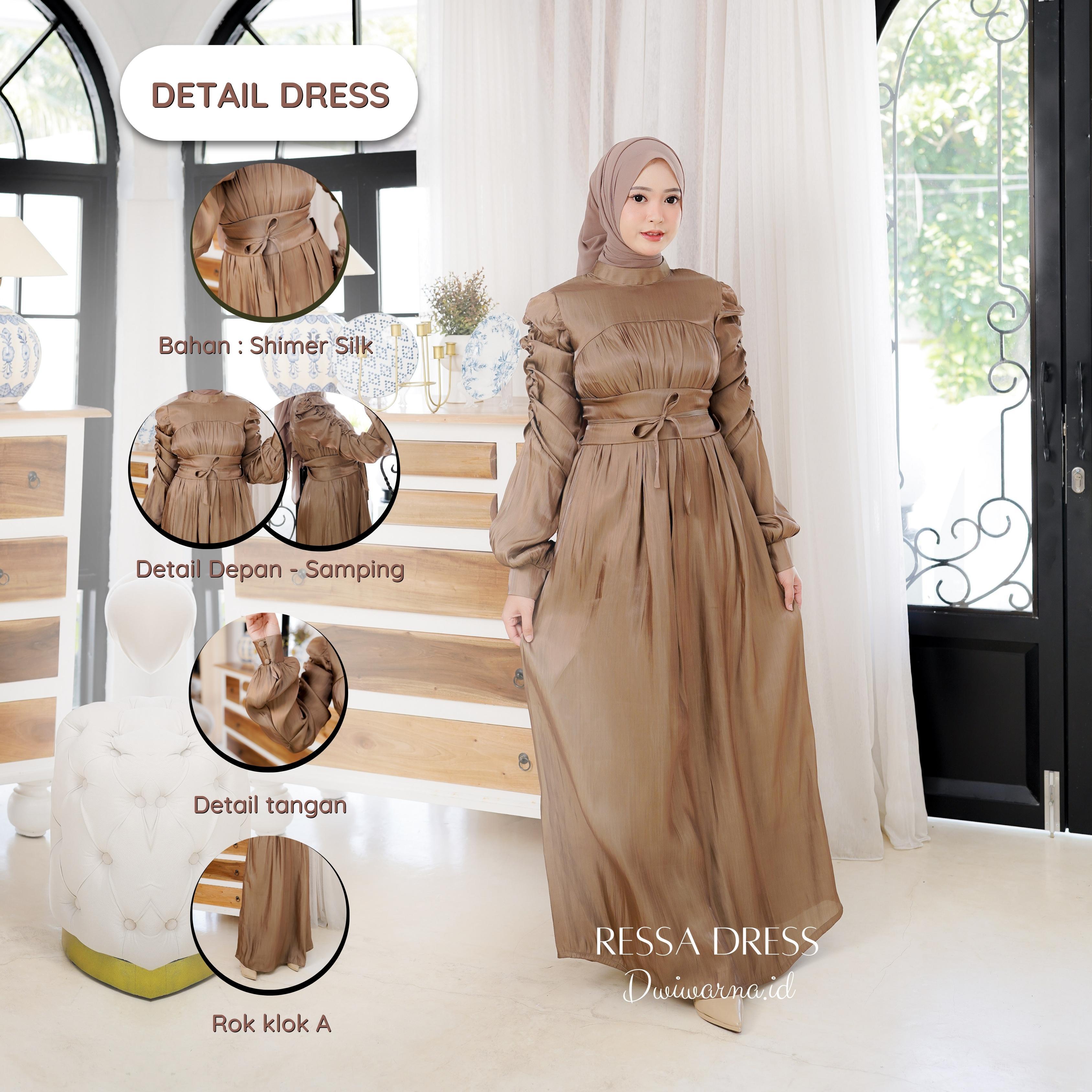 Ressa Dress Kondangan Shiemer Terbaru Simple