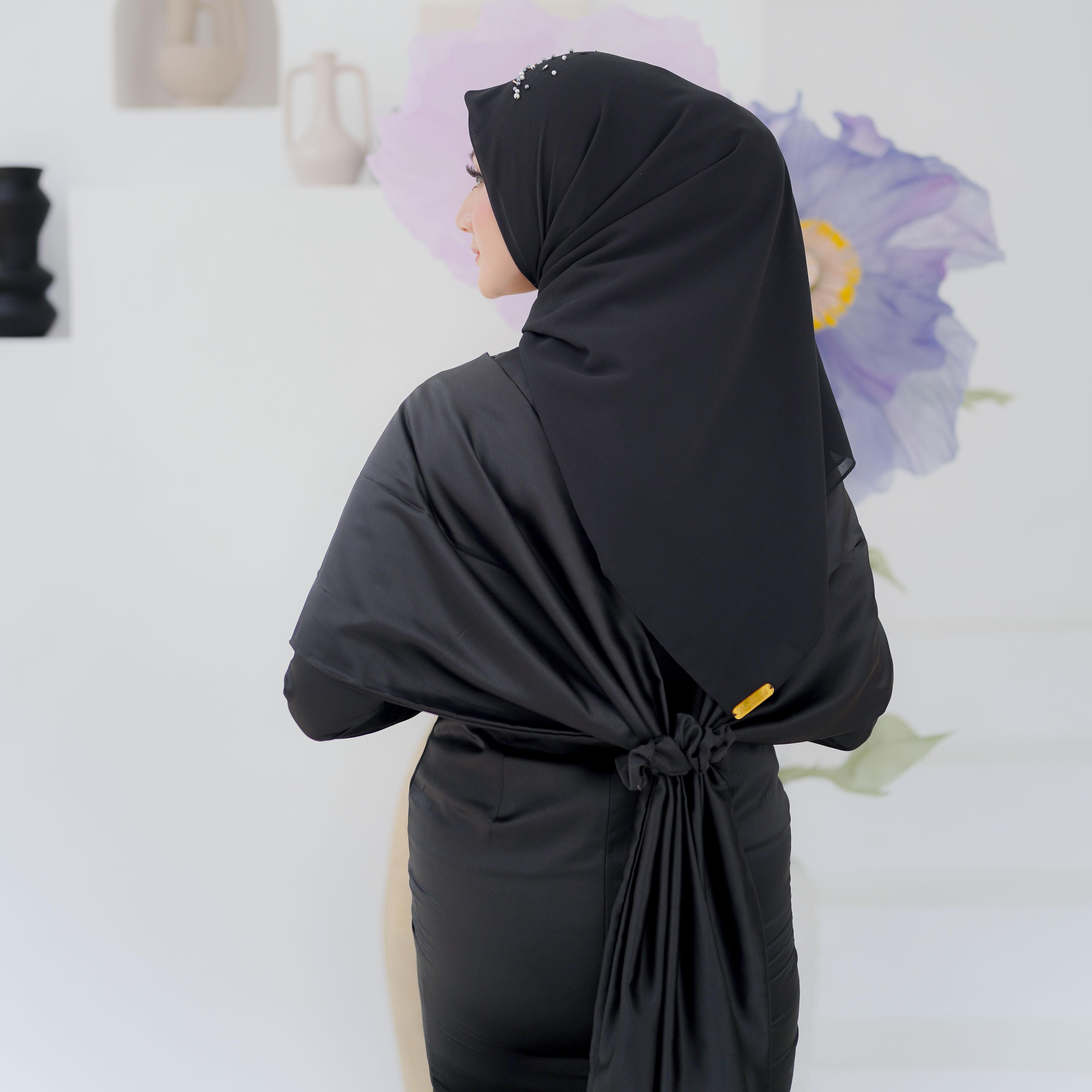 Syaufa Dress Kondangan / Prewedding Anggun / Brukat / Polos / Slim-fitting by Dwiwarna