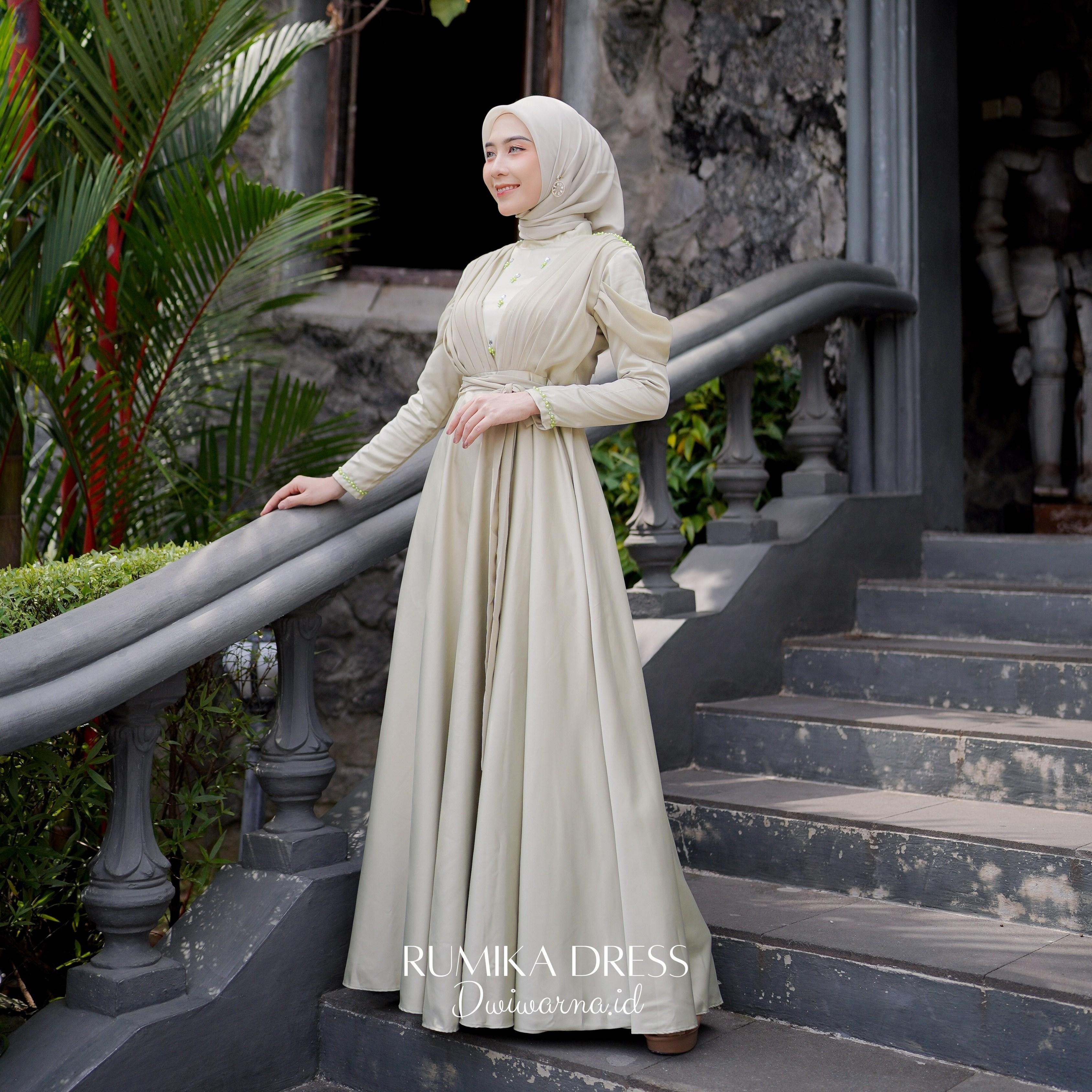 Rumika Dress Kondangan Terbaru Muslim Mutiara