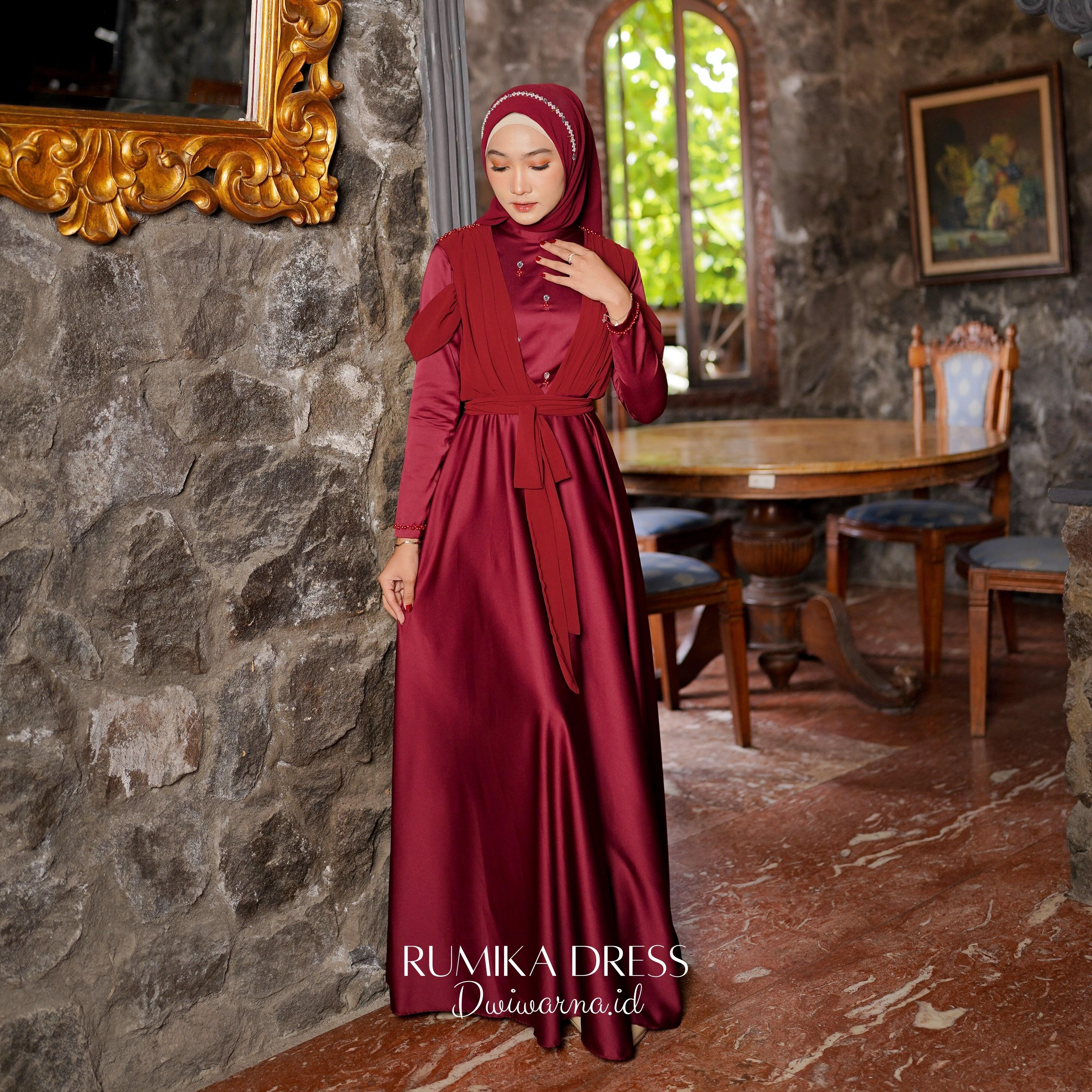 Rumika Dress Kondangan Terbaru Muslim Mutiara