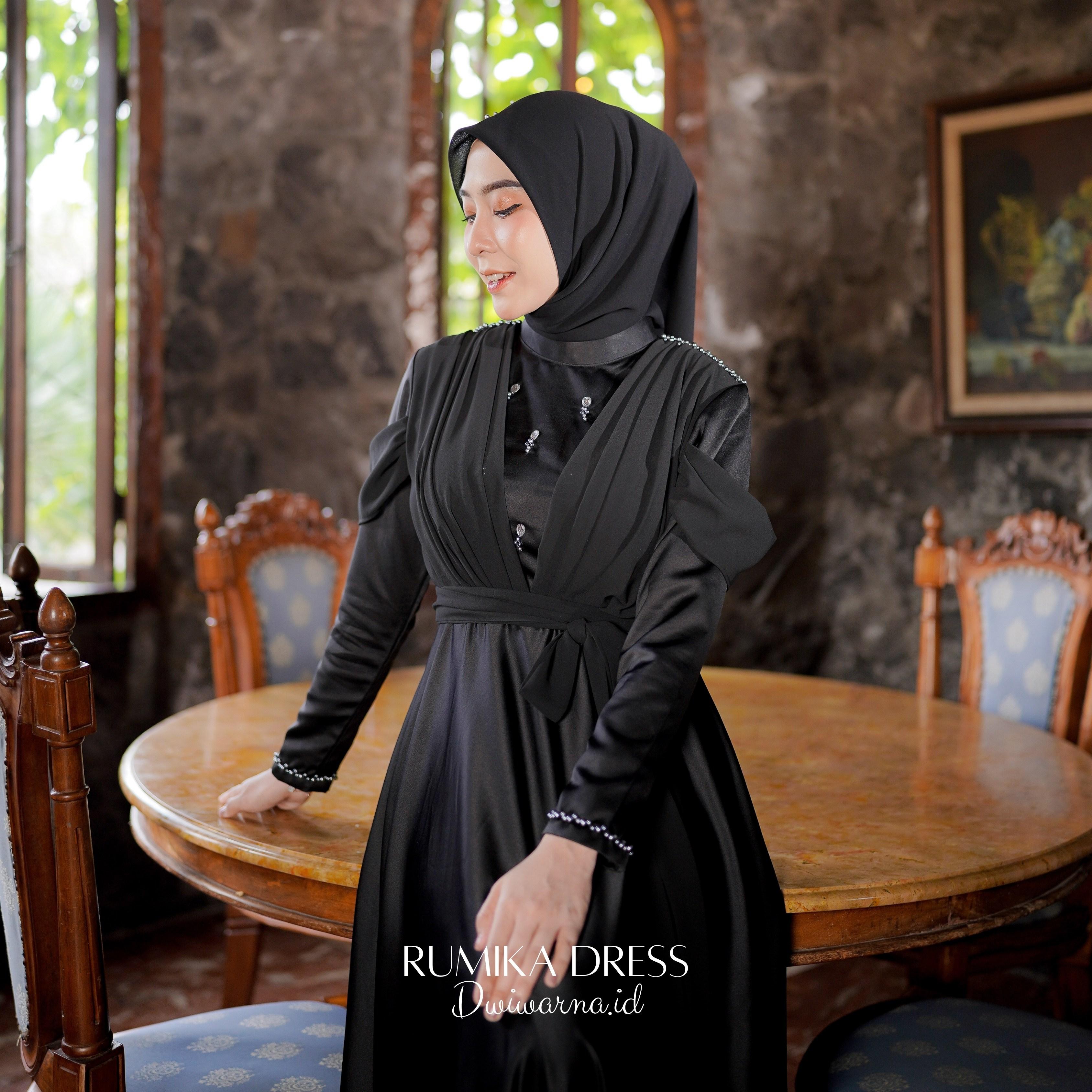 Rumika Dress Kondangan Terbaru Muslim Mutiara